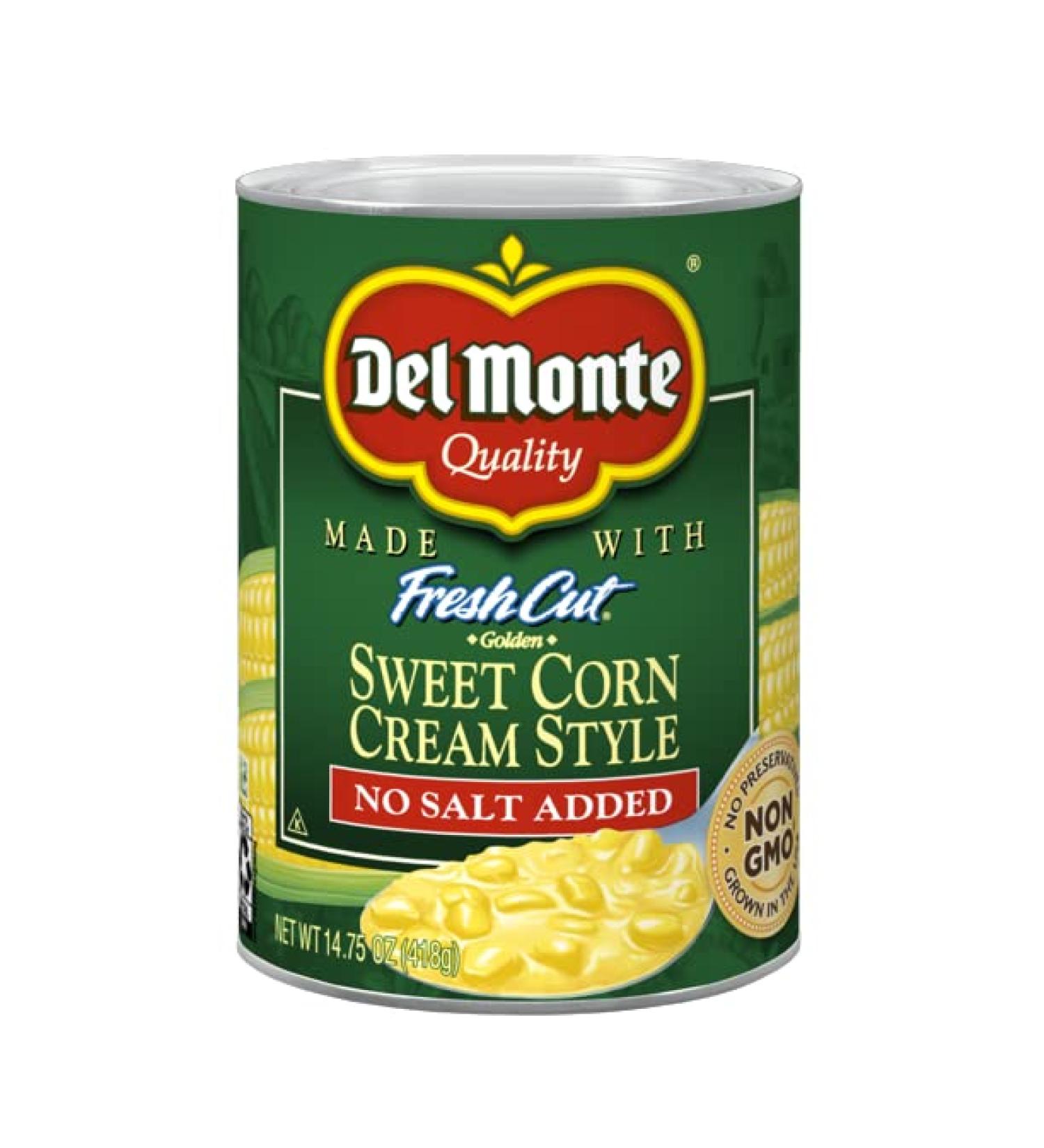 Del Monte Sweet Corn Cream Style - No Salt Added 14.75 oz. (2 Pack) - Buy Online on GoSupps.com