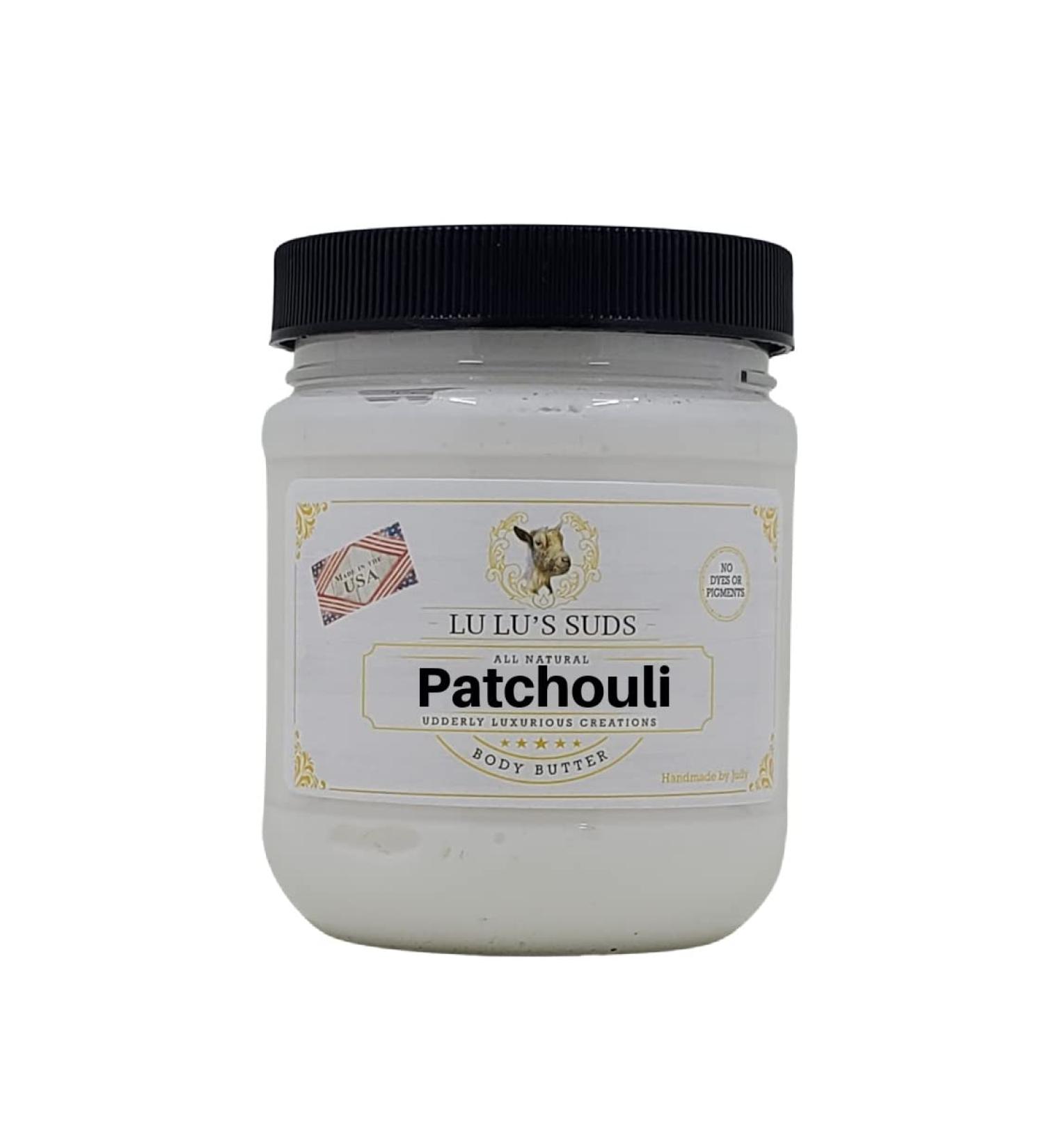Lu Lu's Suds Hand Made All Natural Body Butter (8 oz Patchoul) - Buy Online on GoSupps.com