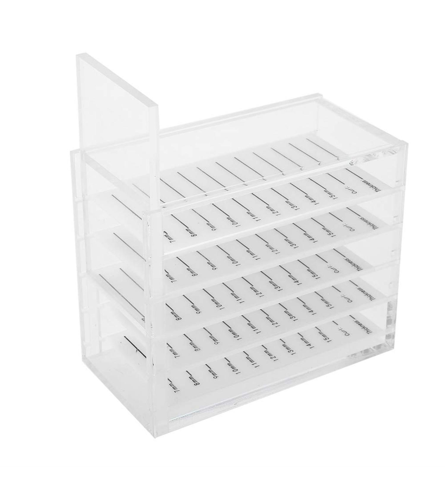 5-Layer Transparent Eyelash Storage Box Organizer - Glue Pallet Holder for Grafting Extensions | International Shipping Available - Buy Online on GoSupps.com