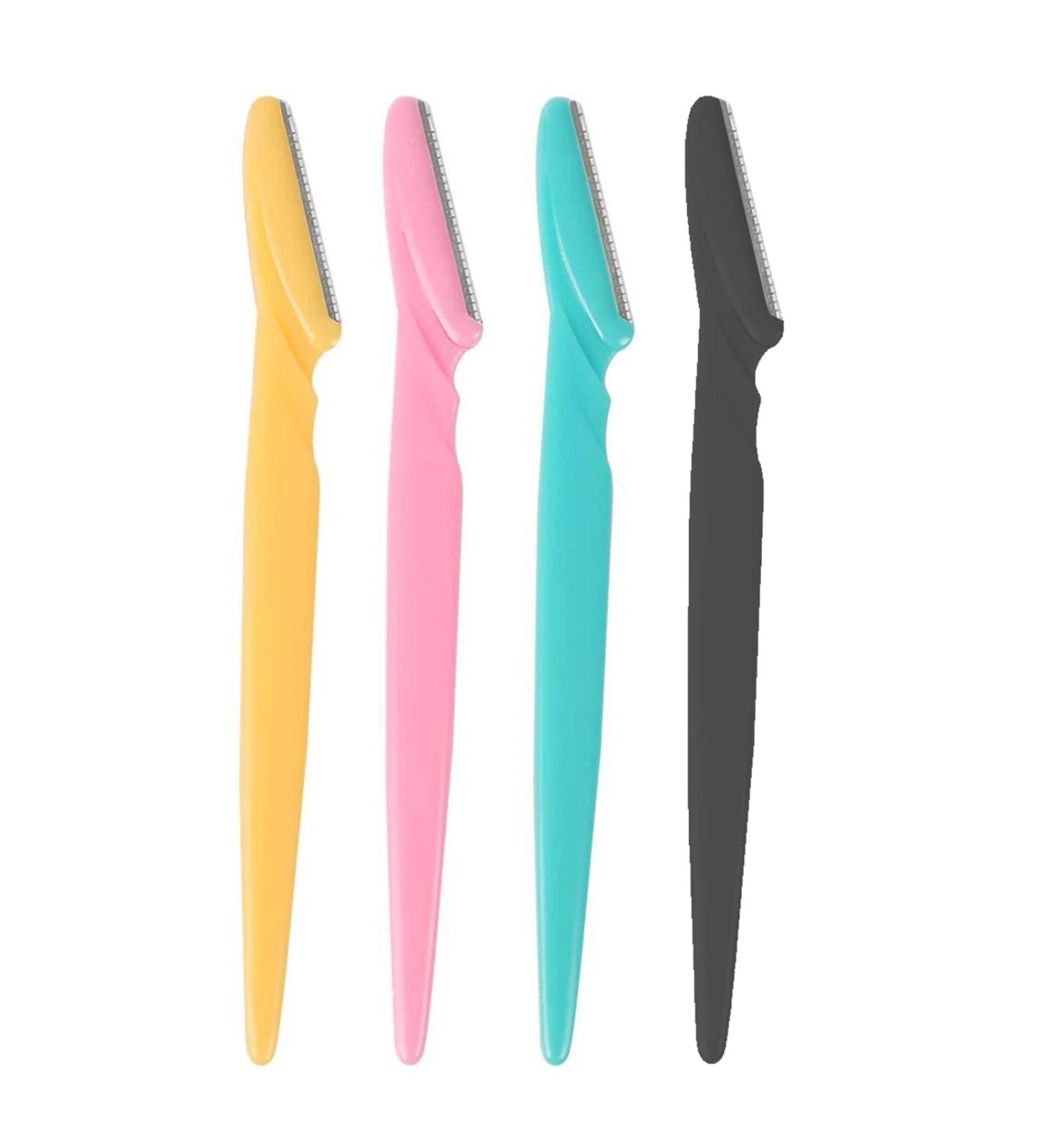 Rnitle Eyebrow Razors Shaper 4 Pieces - Portable Facial Hair Remover for Women and Men - Buy Online on GoSupps.com