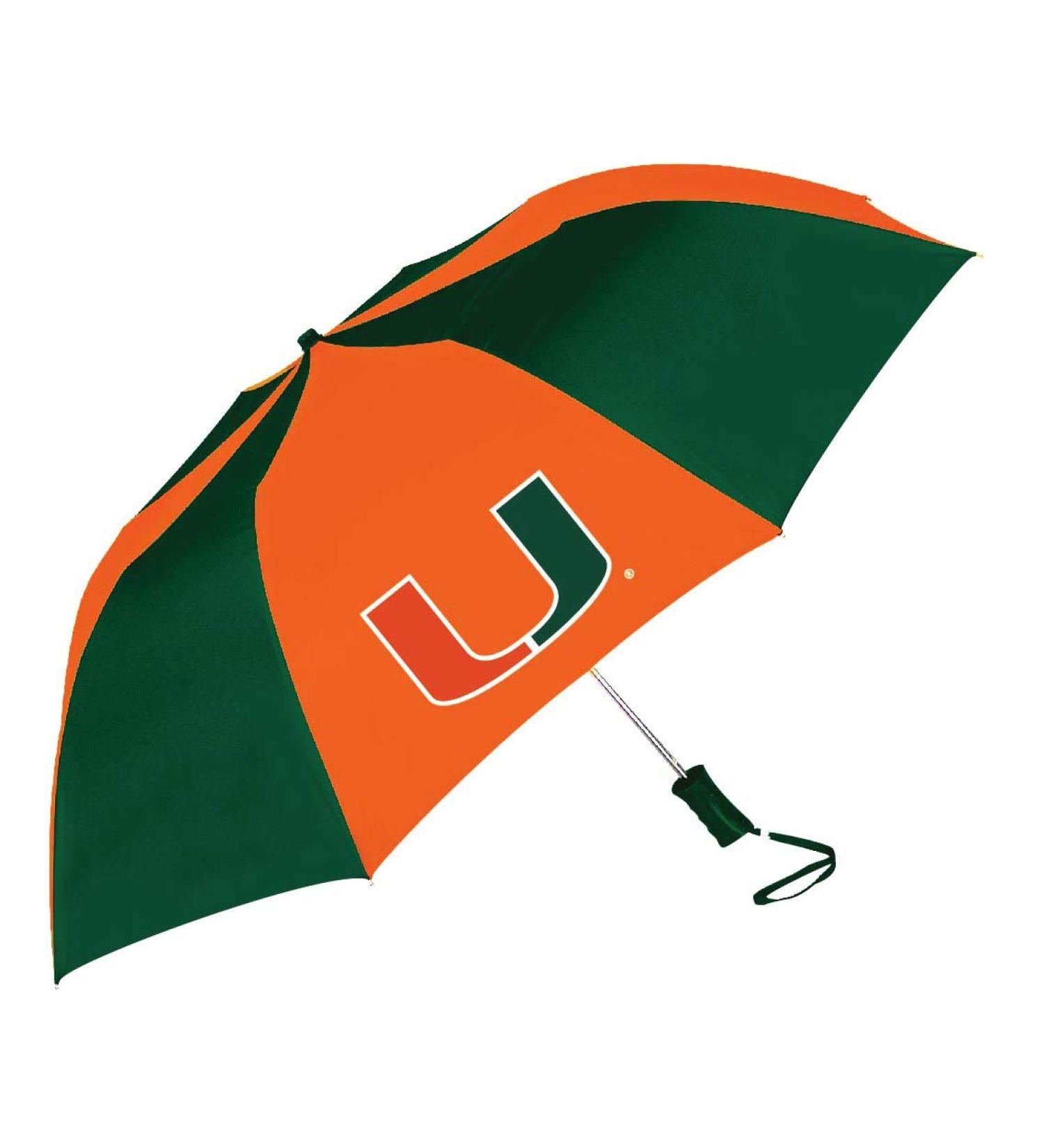 Storm Duds Miami Hurricanes Two Tone Umbrella