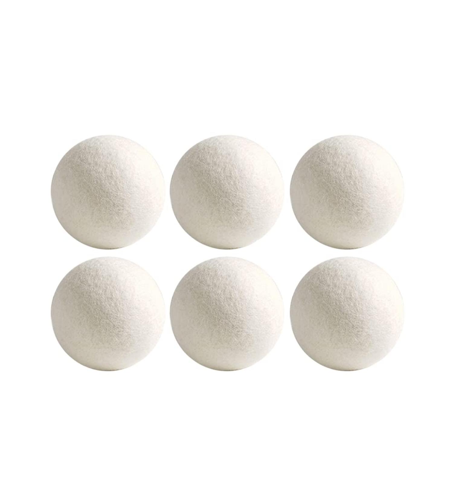 6pcs Wool Dryer Balls Laundry Drying Ball Wear-resistant 4/7cm Drying Fabric Softener Ball Energy Saving Antistatic Fabric Softner Reducing Wrinkles and Resuable for Home Hotel Supplies - Buy Online on GoSupps.com
