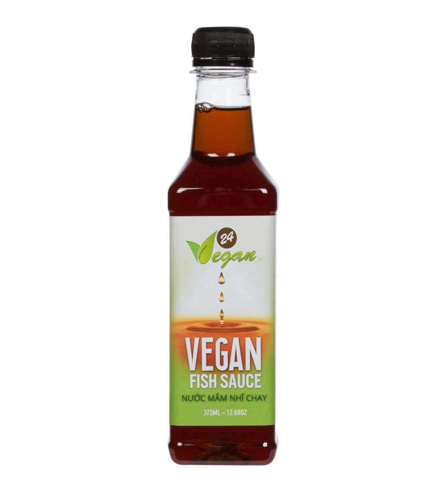 Premium 24Vegan Fish Sauce: Gluten-Free, Plant-Based Umami Seasoning for Vegetarian Asian Dishes - Buy Online on GoSupps.com