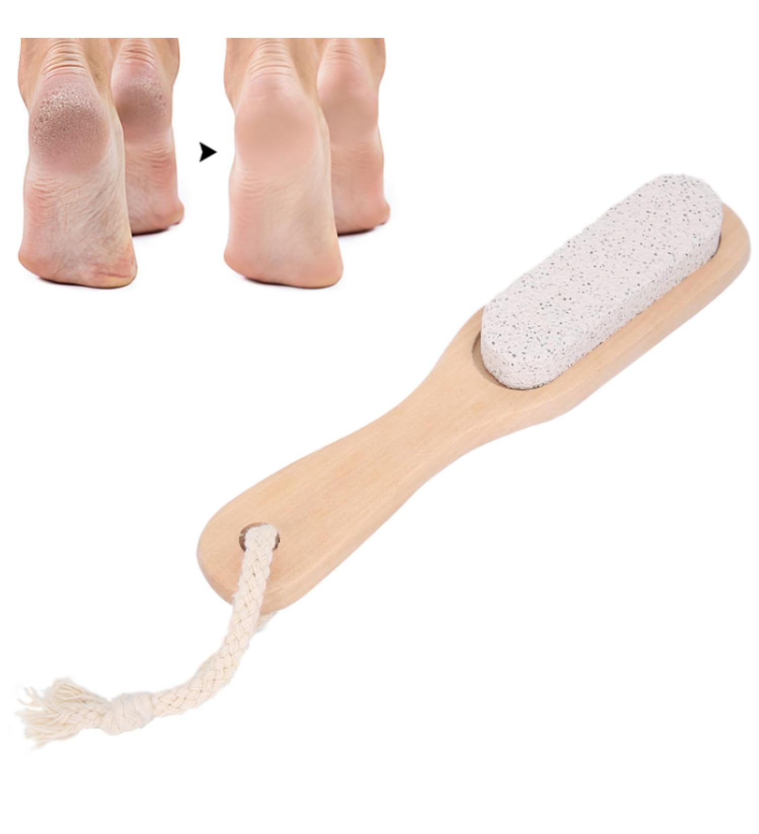 Footstone File - FootFish Corneal Removal Tool | Wood Pedicure & Foot Care | Effective Bimsstein for Smooth Feet & Hands - Buy Online on GoSupps.com