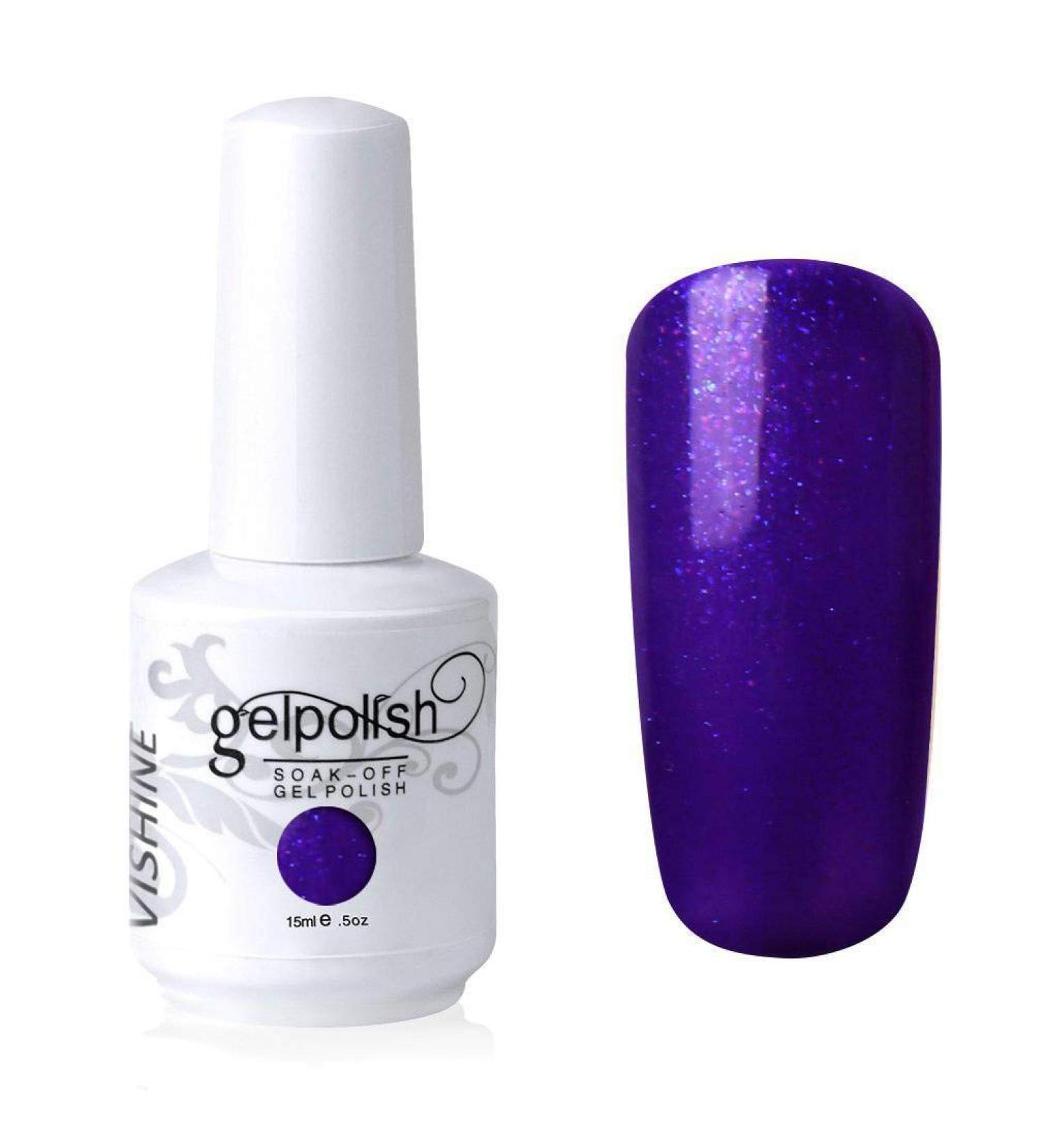 Vishine Nail Salon UV Manicure Polish Soak Off Gel Polish Nail Art Pearl Indigo(726) #726 - Buy Online on GoSupps.com
