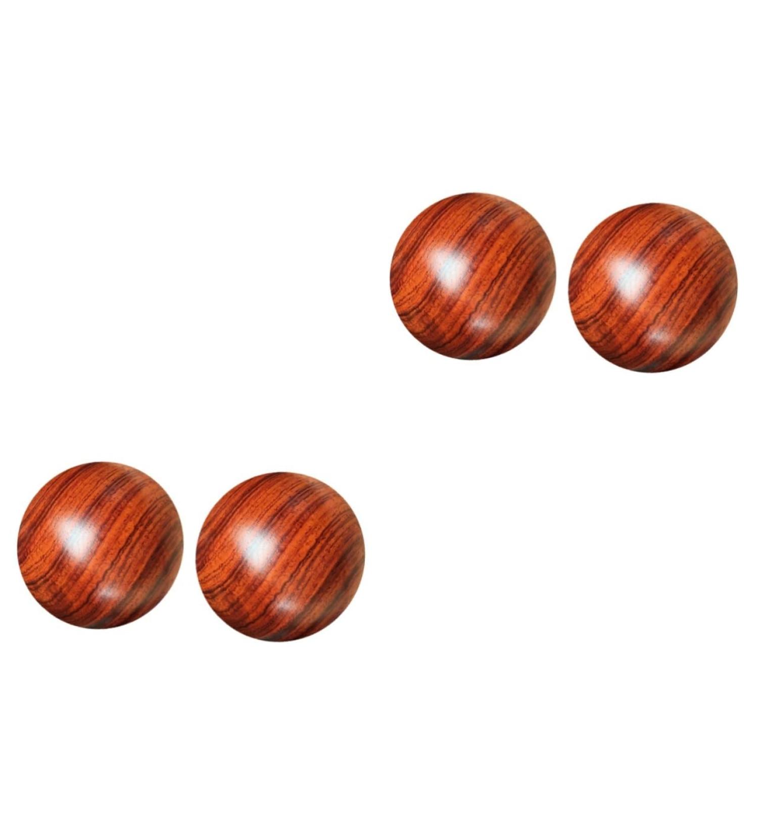 Buy Gatuida 4-Piece Solid Wood Massage Balls - Acupuncture Foot Massager & Meditation Tool | International Shipping Available - Buy Online on GoSupps.com