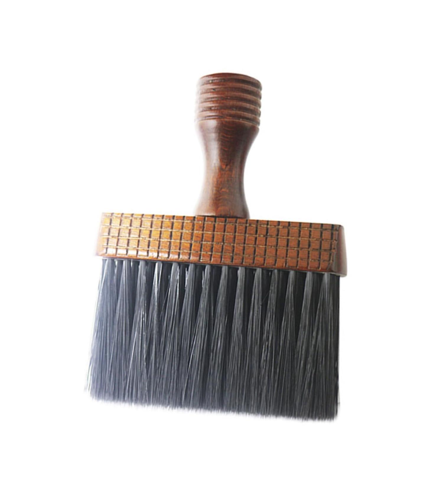 minkissy Neck Brush Haircut Duster for Hair Barber Cleaning Brush Barber Neck Duster Soft Neck Cleaning Brush Hair Sweep Face Duster Solid Wood Nylon Man Accessories - Buy Online on GoSupps.com