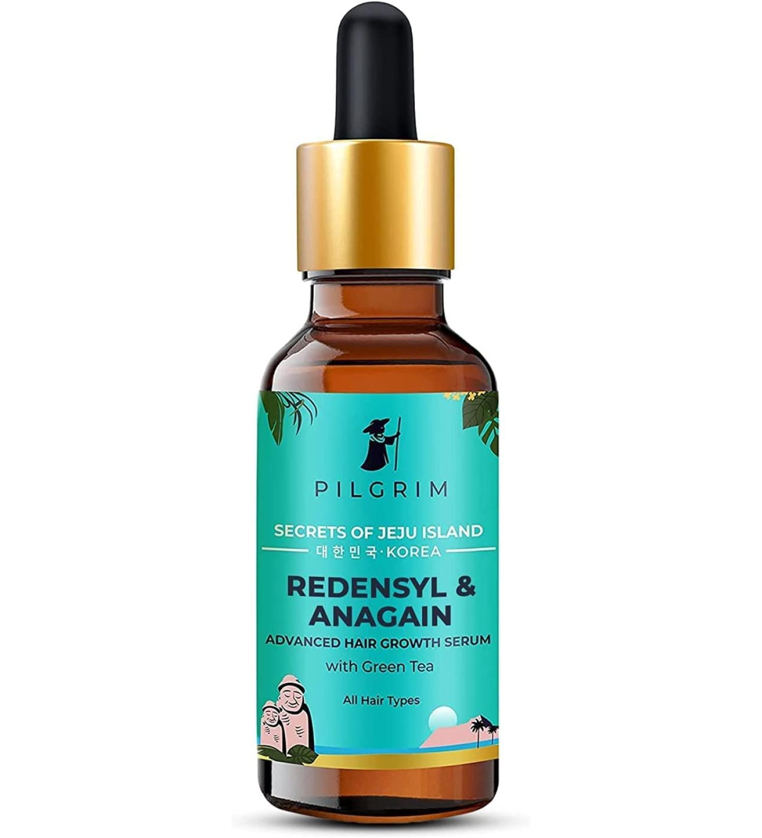 Fett Pilgrim Redensyl 3% + Anagain 4% Advanced Hair Growth Serum | 50 ml | For Women & Men | Natural Ingredients - Buy Online on GoSupps.com