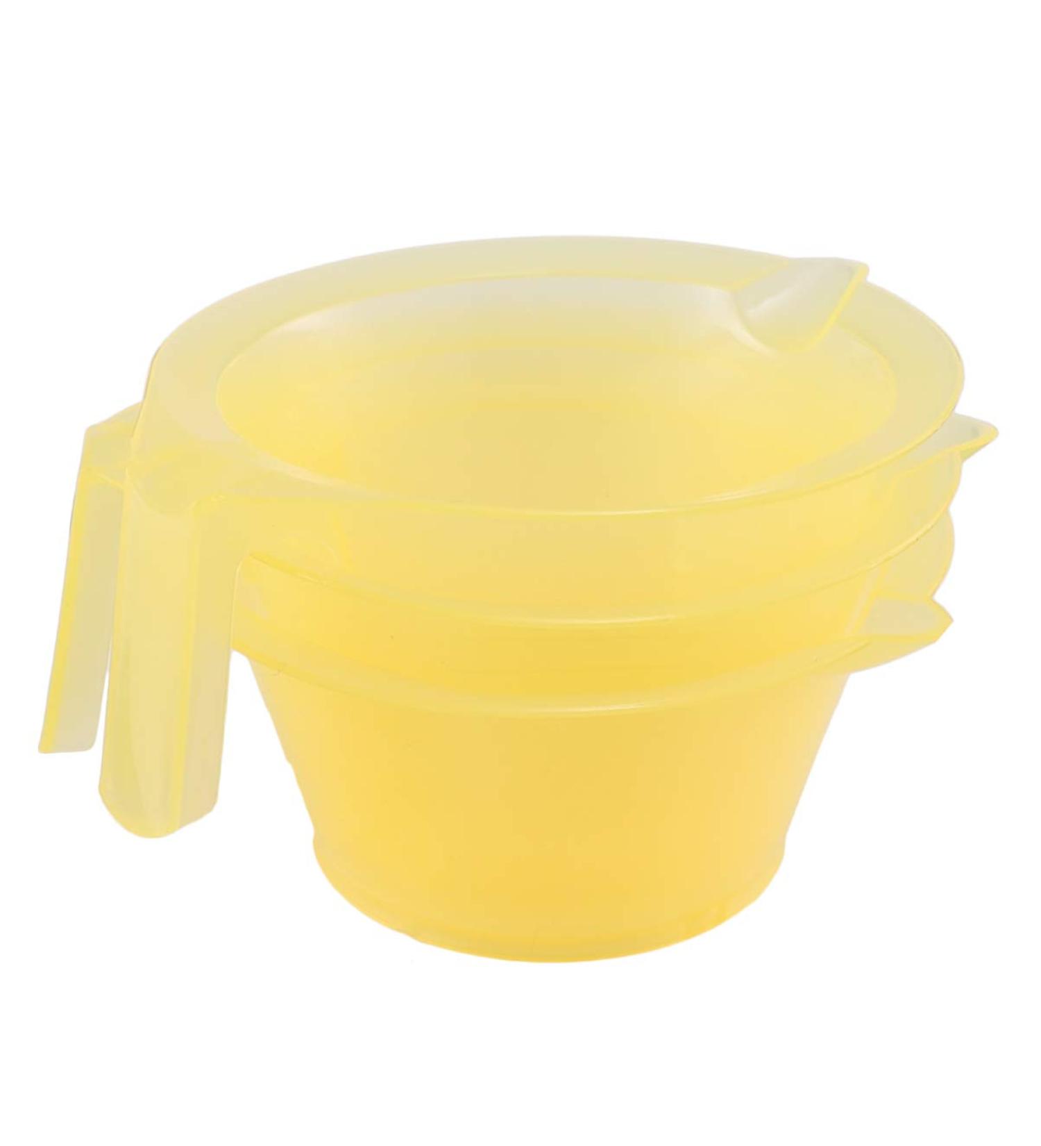Lurrose 3pcs Hair Dye Bowl Mixing Kit - DIY Hair Colouring Tool in Yellow | Salon Quality Dying & Coloring Applicator - Buy Online on GoSupps.com