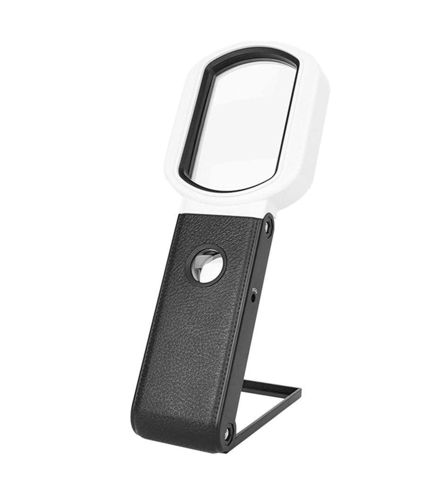 Lightweight Magnifying Glass 85X55Mm Square Optical Lens 9 Led Lights Handheld Magnifying Glass for Reading Reading Appraising Antiques Lofty Ambition - Buy Online on GoSupps.com