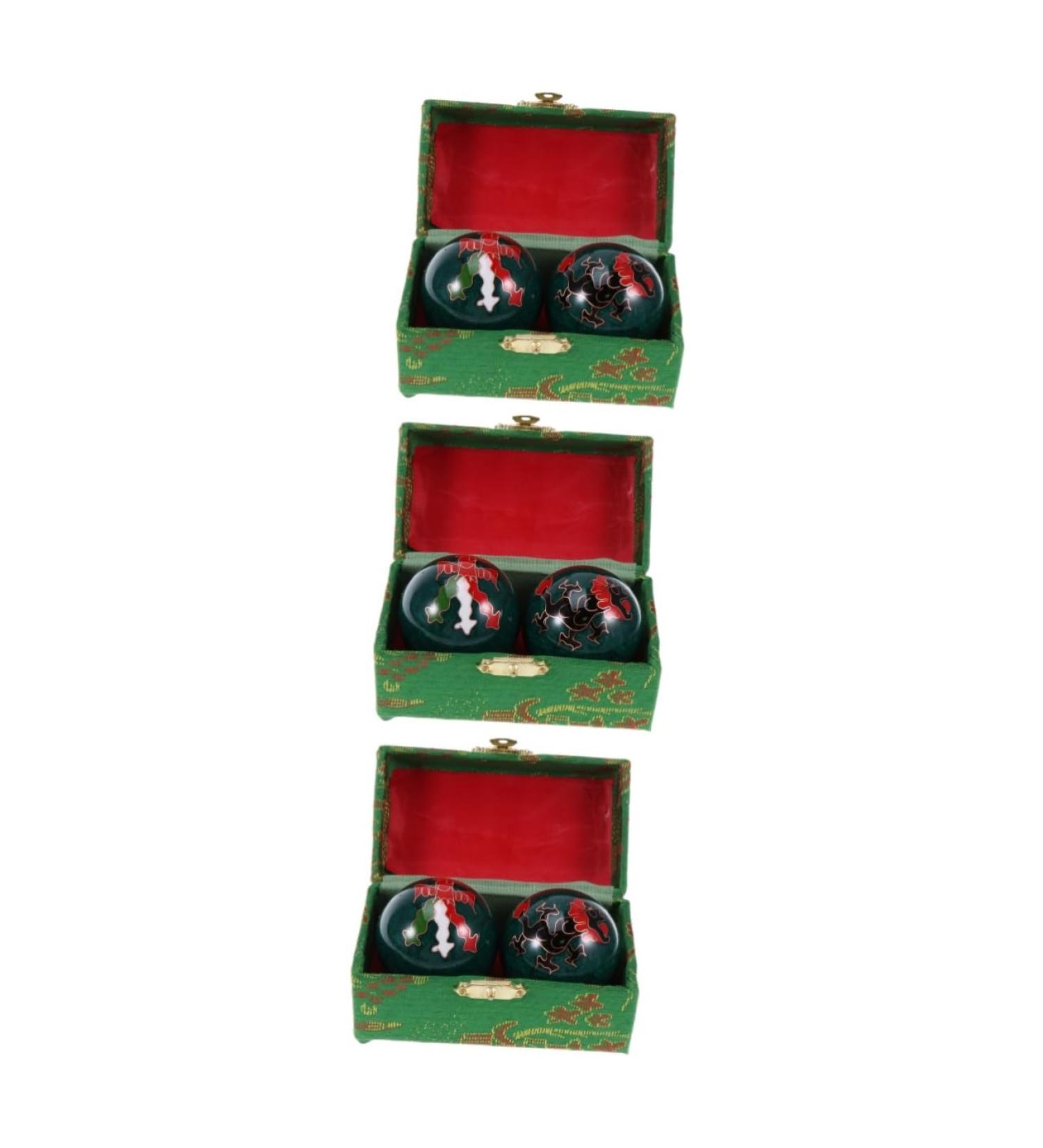 Magiclulu 3ST Health Balls - Silver Meditation & Massage Fitness Tools for Stress Relief - Buy Online on GoSupps.com