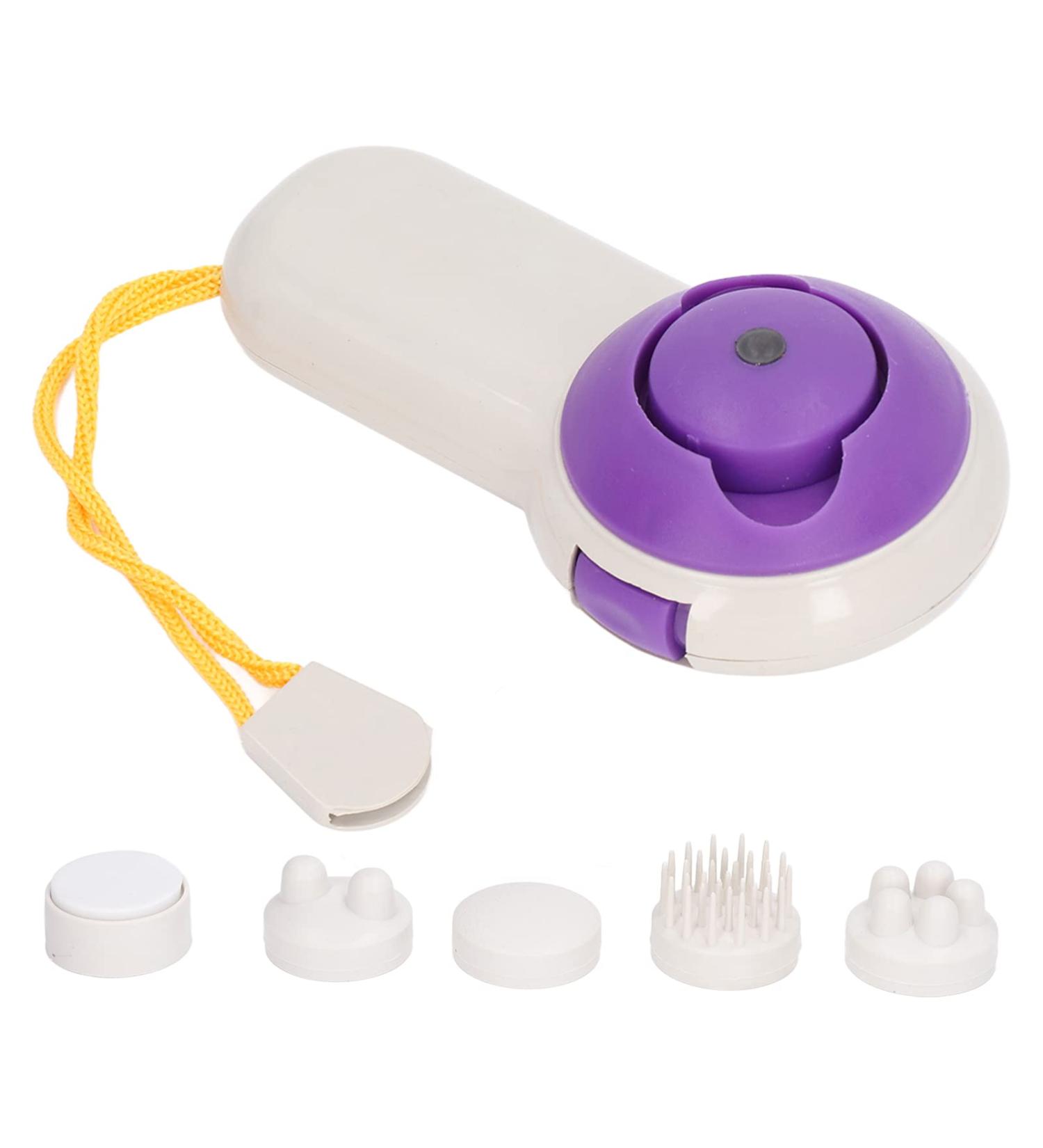 5-in-1 Handpipe Massager - Ergonomic Battery-Operated Device with 5 Heads for Portable Full Body Relief - Buy Online on GoSupps.com
