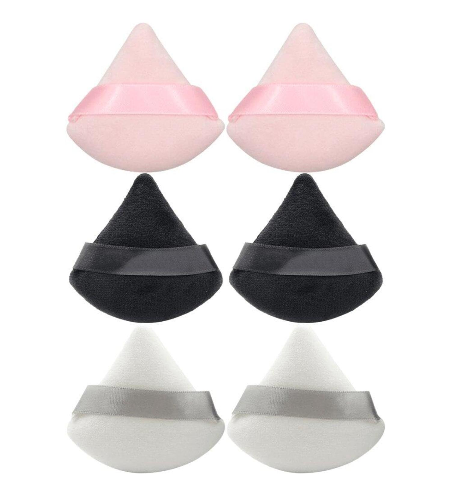 Triangle Powder Puffs 6pcs Powder Sponge Cushion Puffs Soft Face Powder Puff for Loose Powder Pressed Powder Face Cosmetic - Buy Online on GoSupps.com