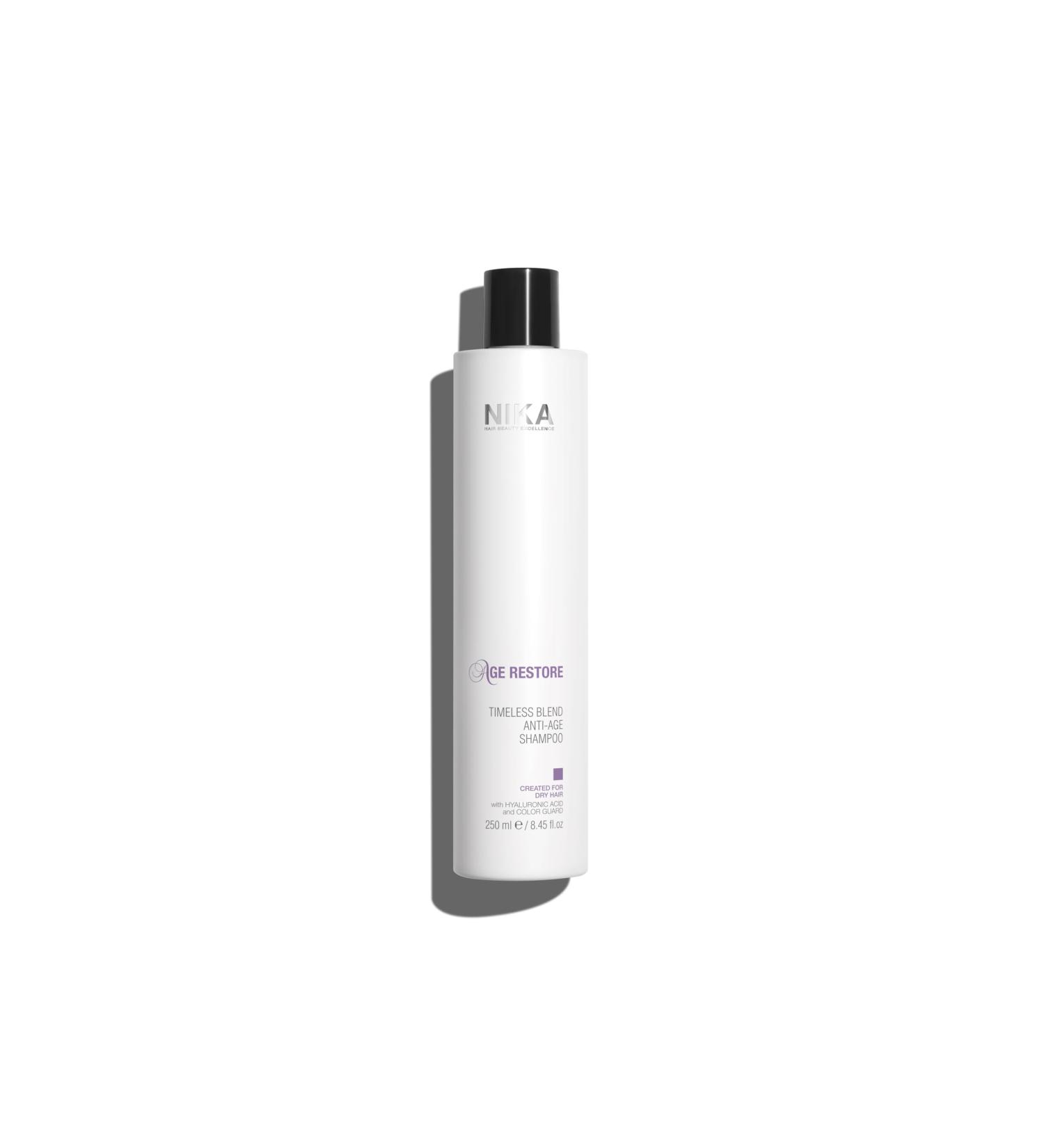 NIKA Nika Moisturizing Shampoo for Dry Hair with Hyaluronic Acid Timeless Blend Anti-Aging 250ml
