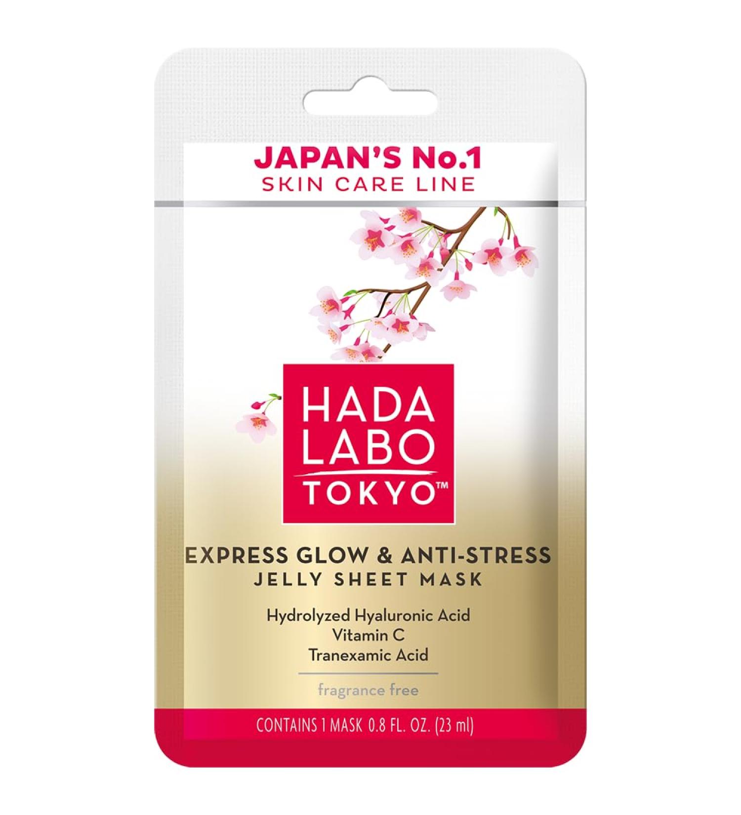 Hada Labo Tokyo Premium Express Glow Anti-Stress Jelly Sheet Mask - Buy Online on GoSupps.com