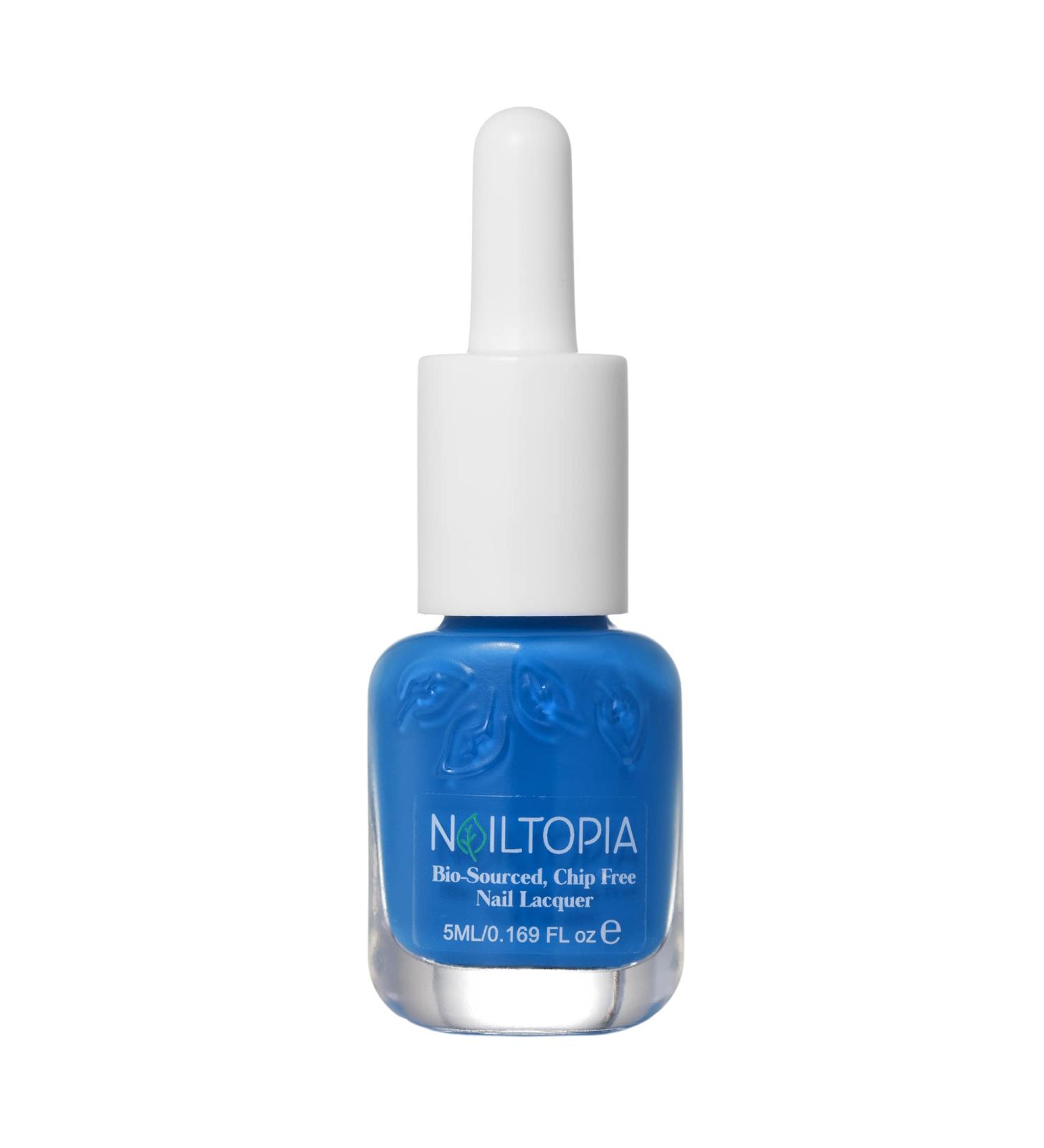 Nailtopia Bio-Sourced Chip Free Nail Lacquer - Vegan And Cruelty Free - Strengthens And Conditions - Delivers Healthy Manicures And Pedicures - Long Lasting - Blueberry Milk - 0.17 Oz Nail Polish