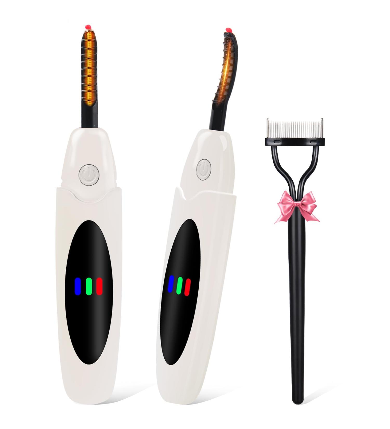 Heated Eyelash Curler - Professional Fast Heating ARC Design Type-C Rechargeable 3 Modes Anti-Burn - Perfect for Long-Lasting Curling - Buy Online on GoSupps.com
