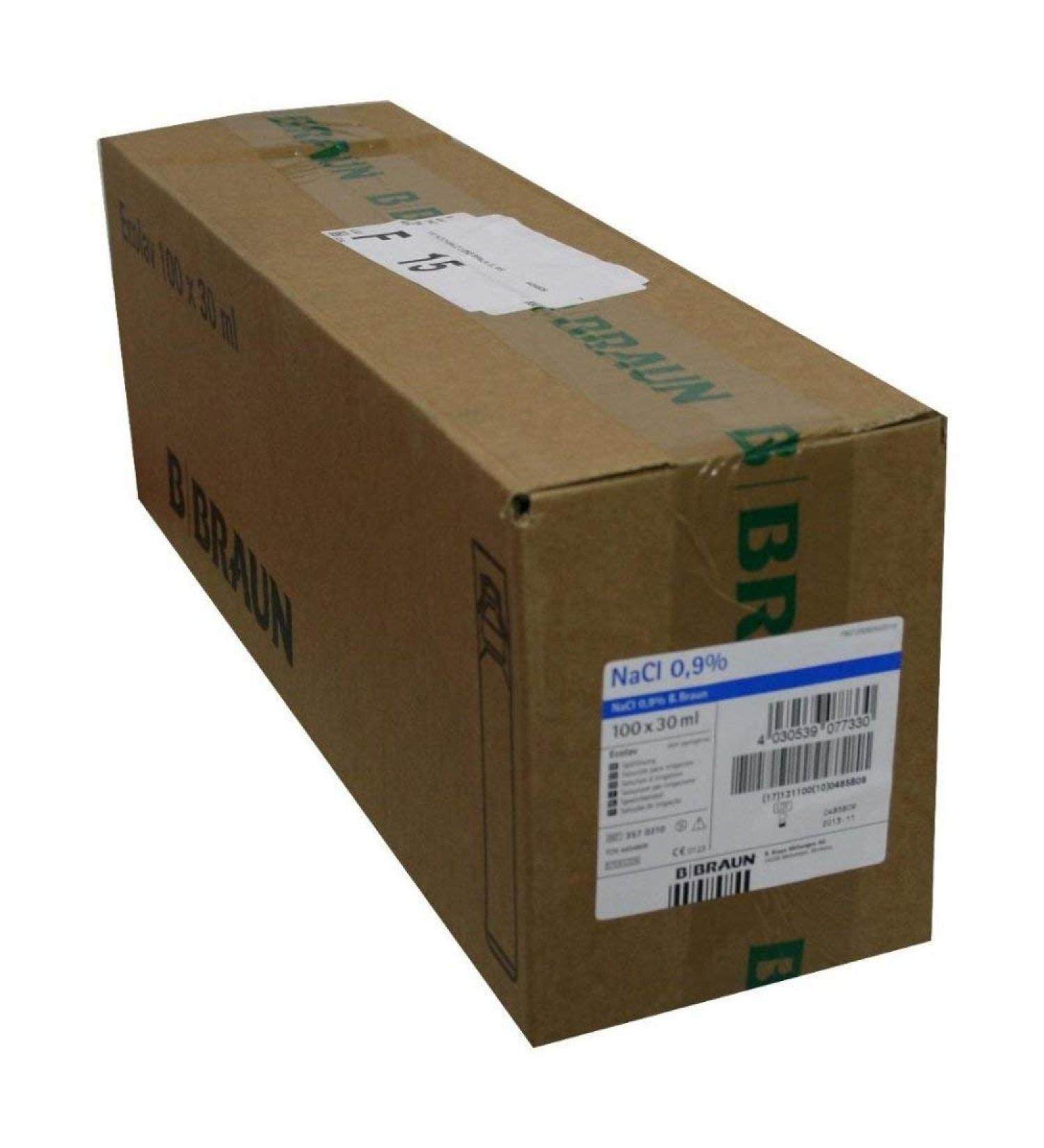 SALINE SOLUTION 0.9% B.Braun Rinse Solution Ecolav WE 100X30 ml