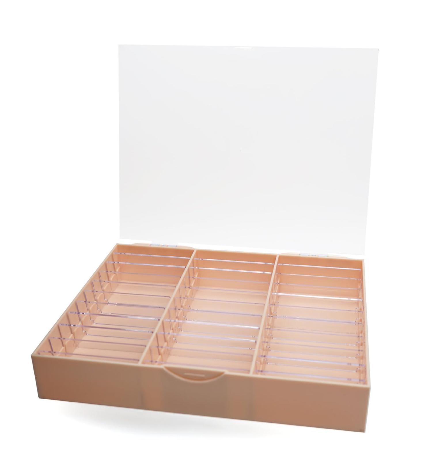 HIOPOIUYT Transparent Dustproof Box For False Nails Art Keep Your Masterpieces Clean Adjustable Dividers Easy To Carry Protective Case For Nail Products - Buy Online on GoSupps.com