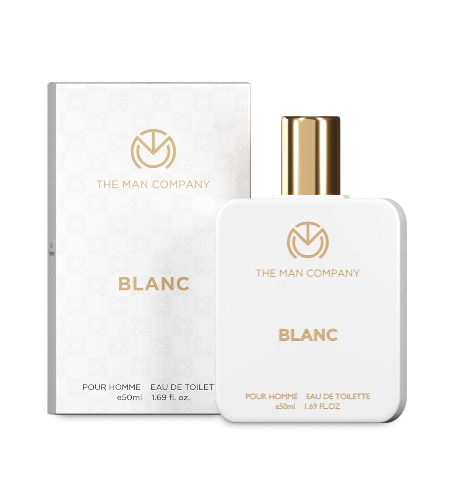 The Man Company Blanc Edt Perfume - Musk Citrusy & Aromatic Scent For Men| Premium Long-Lasting Fragrance Spray | Gift For Men Gift For Him - 50Ml - Buy Online on GoSupps.com