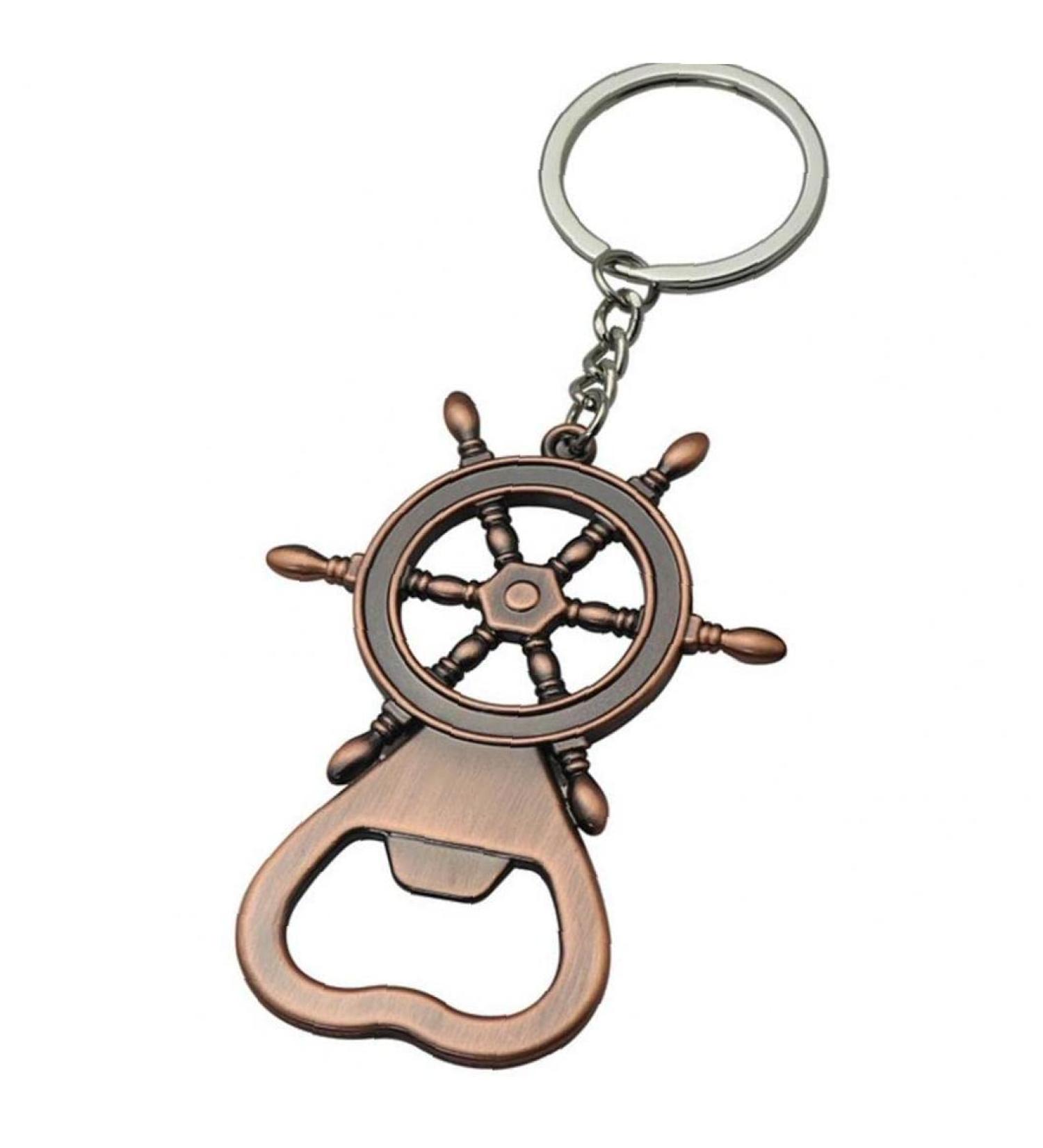 Bottle Opener Retro Rudder Beer Bottle Opener Stainless Steel Beer Openers Men Keychain Corkscrew Accessories - Buy Online on GoSupps.com