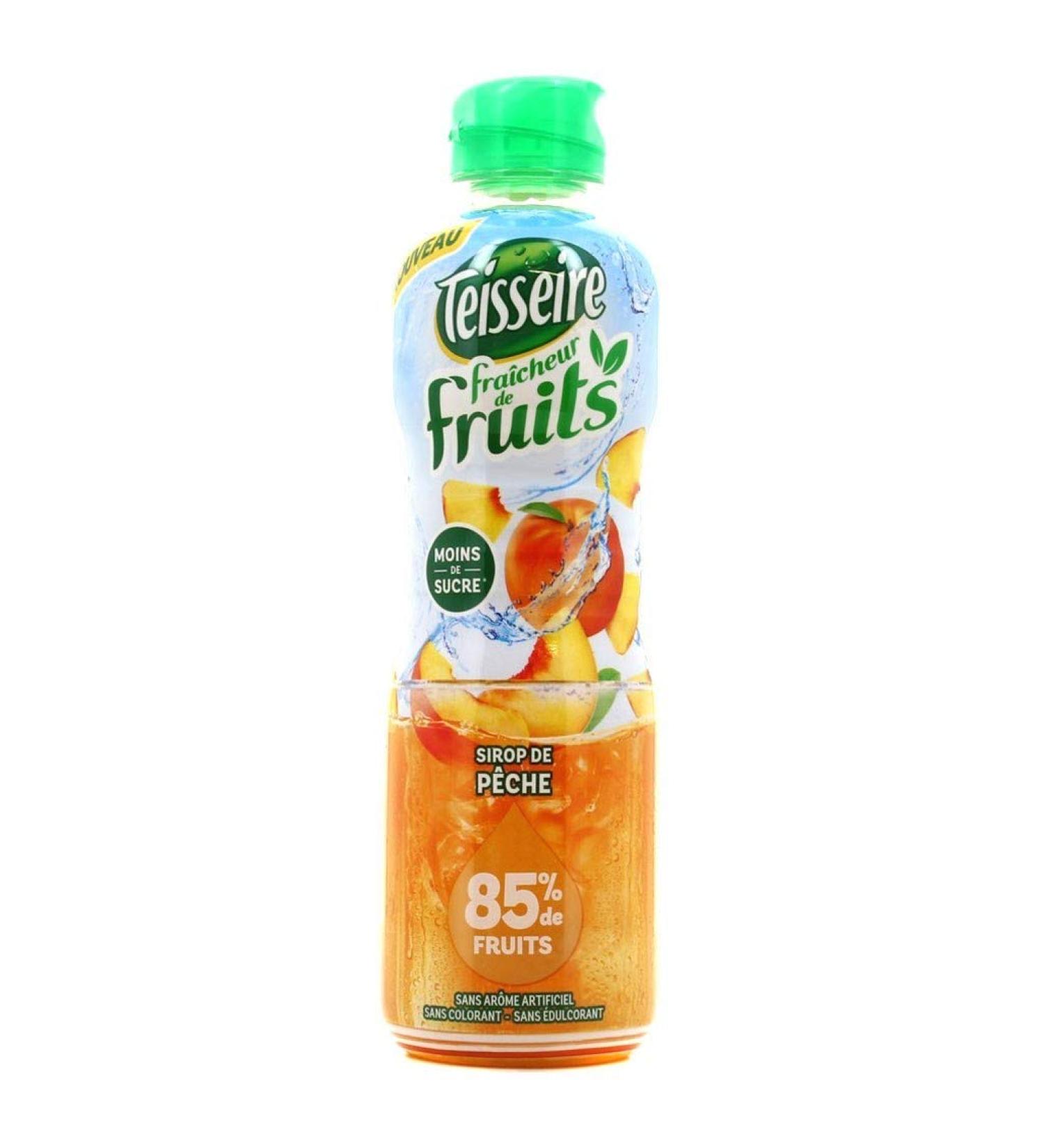 Teisseire Fresh syrup of peach fruit - 60cl bottle