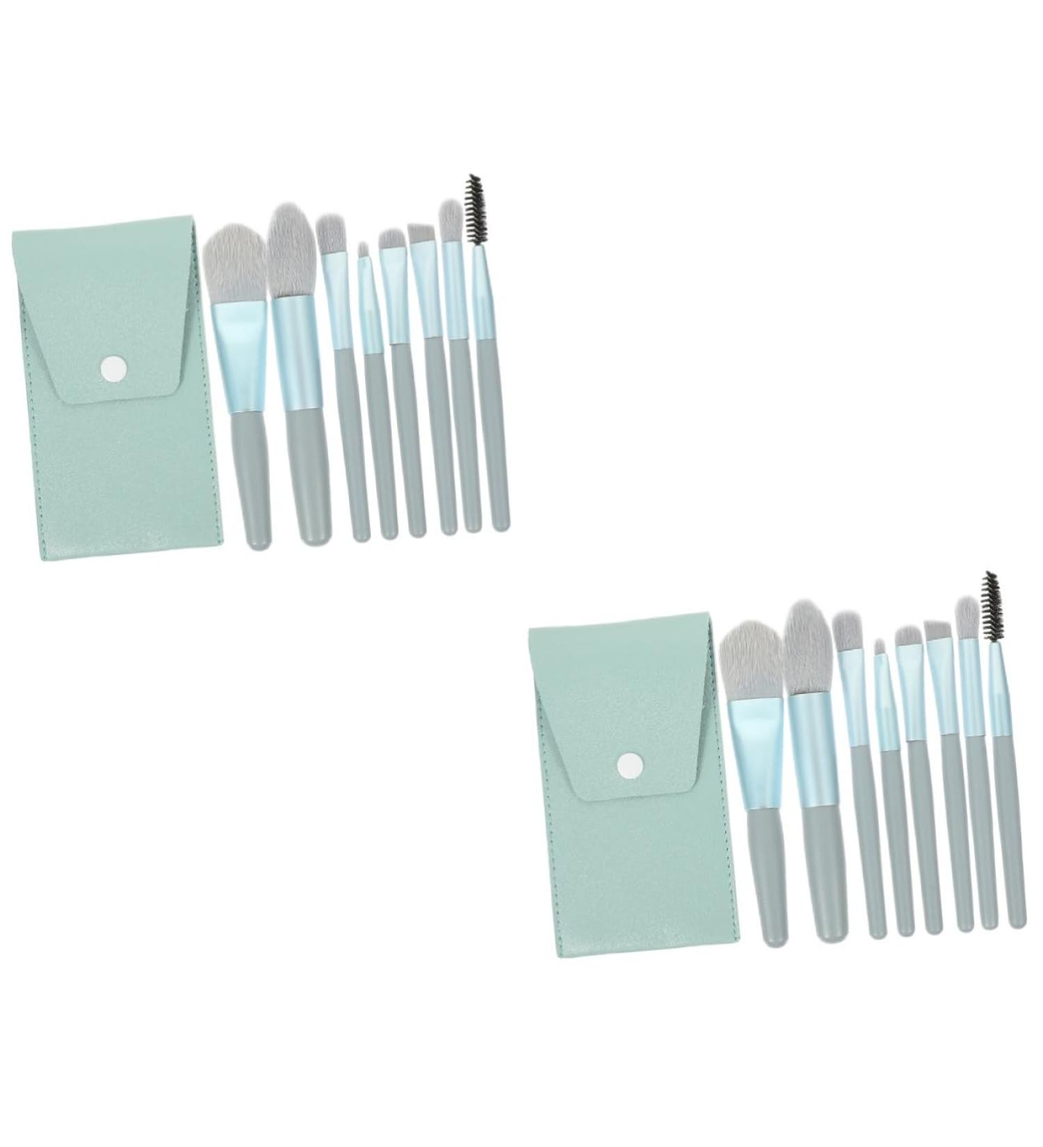 Beavorty 2 Sets Travel Makeup Brushes Brush for Makeup Cosmetology Kit Mini Brush Women Favor Eyeshadow Makeup Tool Women Makeup Supplies Beauty Kit Girls Wood Major Miss Morandi - Buy Online on GoSupps.com