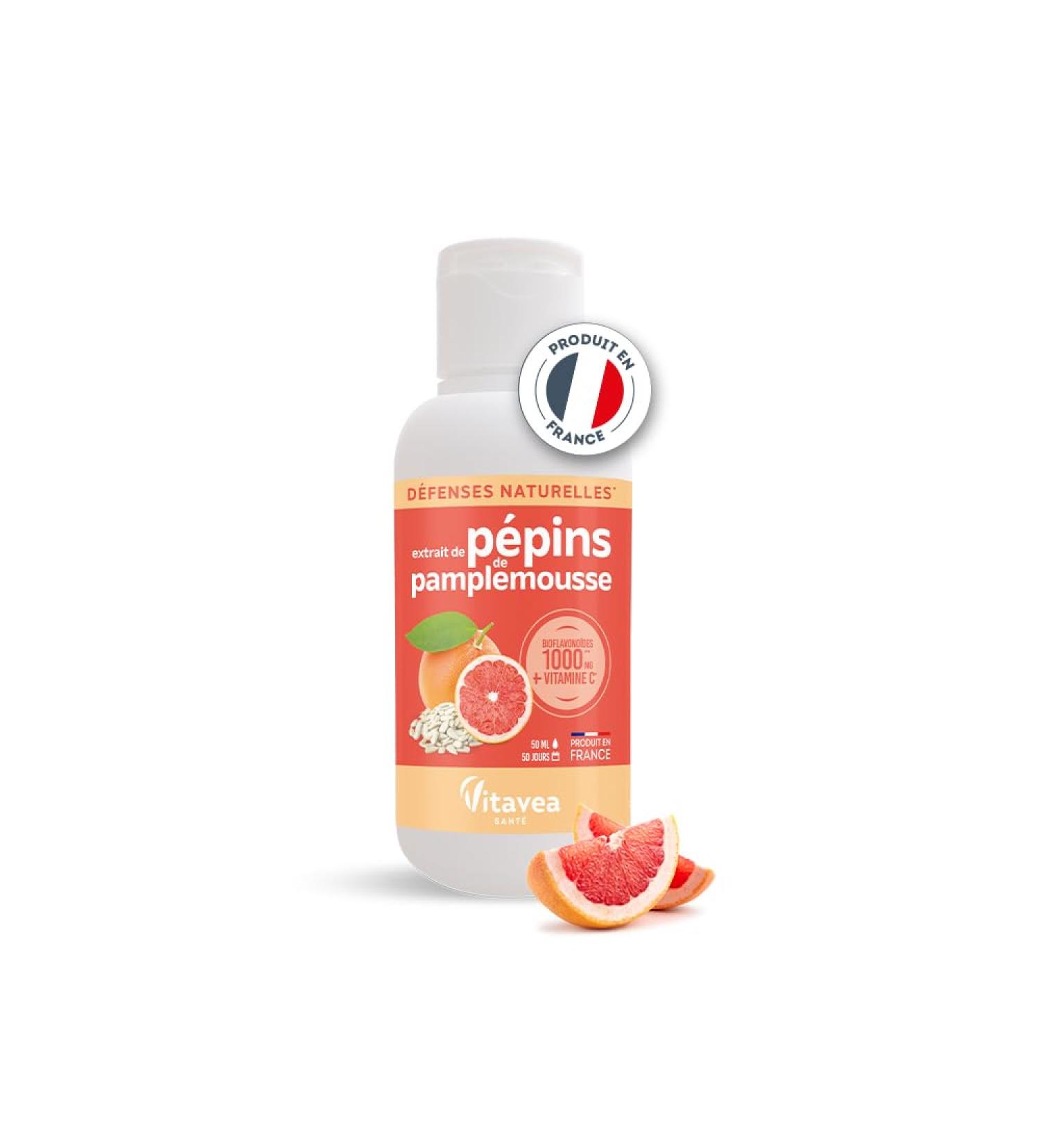 Vitavea - Grapefruit Seed Extract Epp + Vitamin C: Natural Defenses 50 ml Bioflavonoid Concentrate - Buy Online on GoSupps.com
