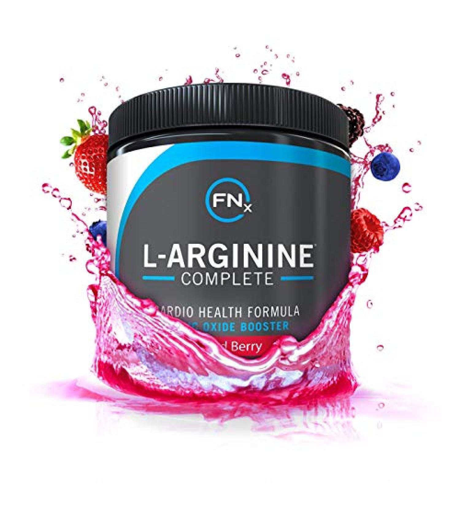 Fenix Nutrition L-Arginine Complete Mixed Berry - 5000mg Nitric Oxide Booster for Energy and Endurance - Buy Online on GoSupps.com