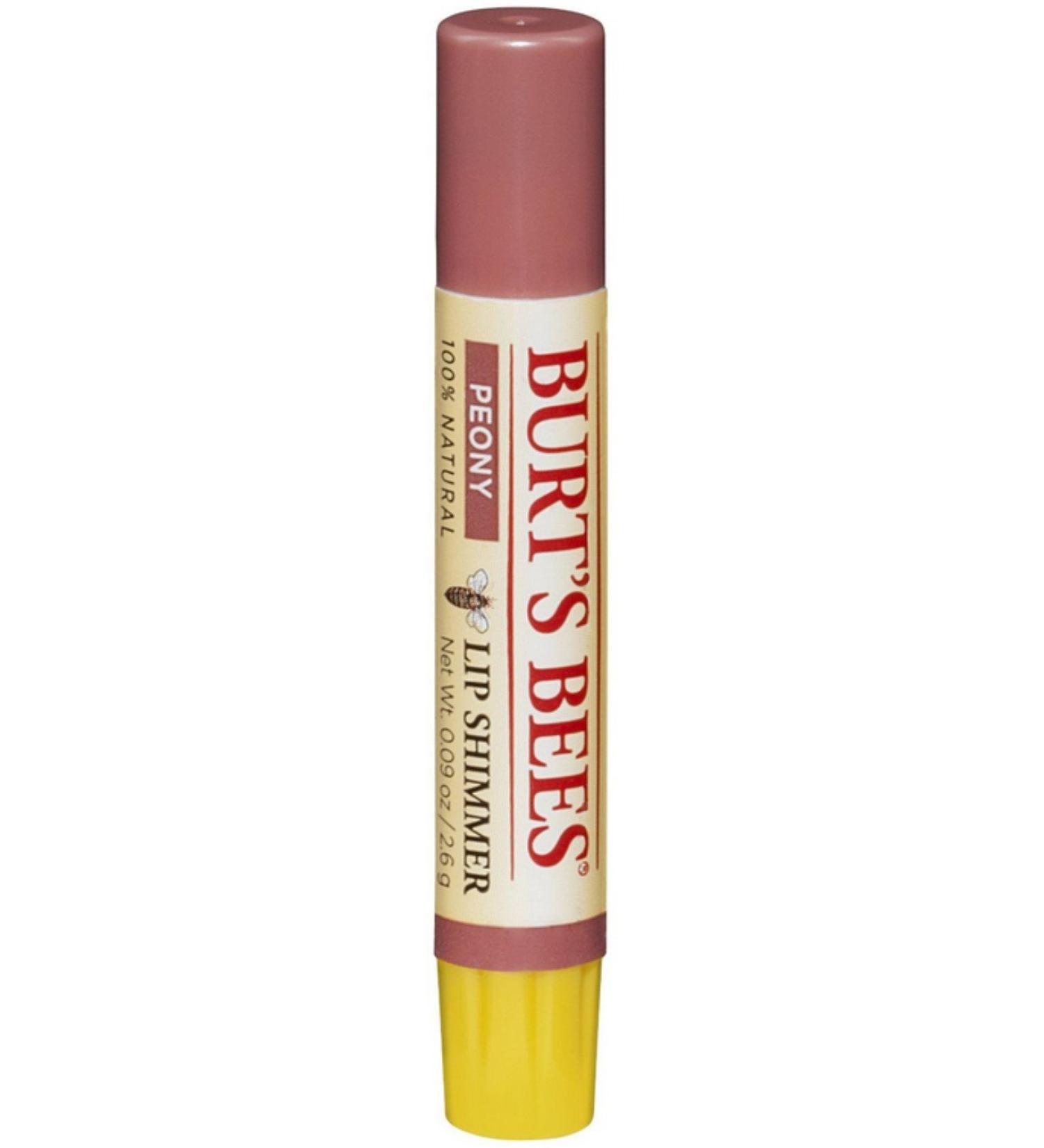 Burt's Bees Lip Shimmer Peony 0.09 oz (Pack of 7)