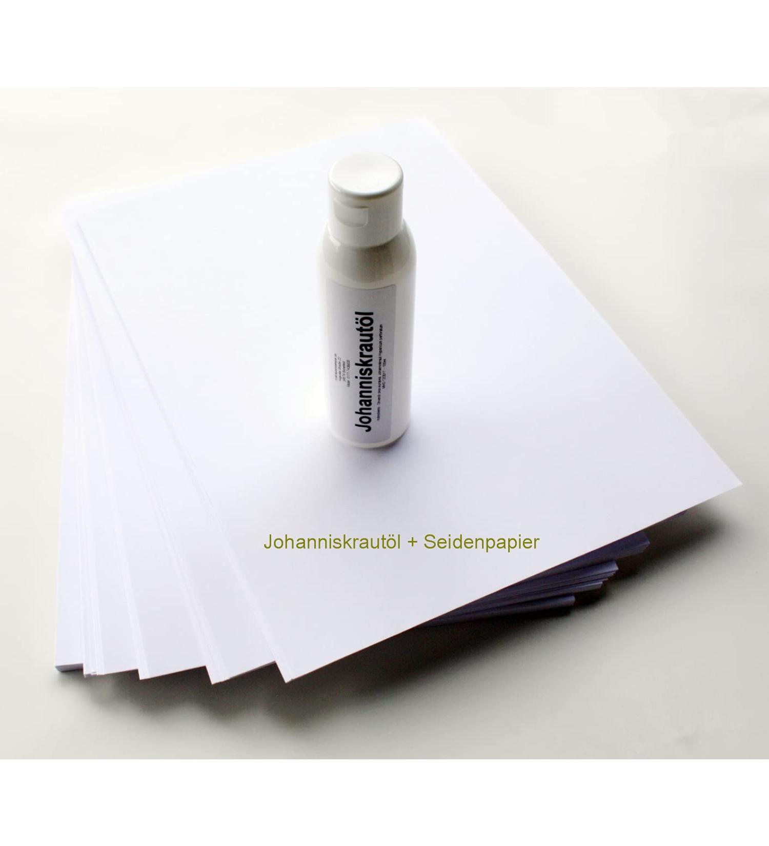 Buy St. John's Wort Oil Set - 2x250ml & 200 Tissue Sheets for Dorn Method/Breuss Massage | International Shipping - Buy Online on GoSupps.com