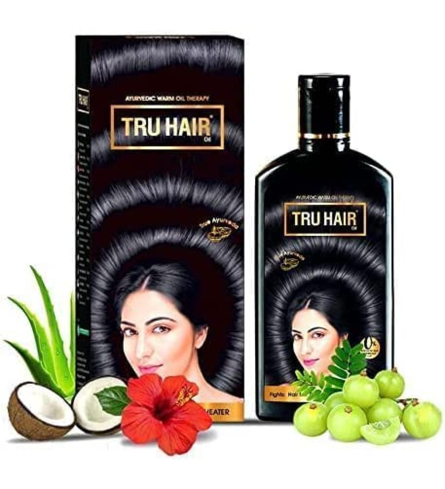 Buy Pub Ayurvedic Hair Oil with Bhringraj Amla & Hibiscus - Dandruff Relief Hair Loss Control & Shine - 200ml | 0% Parabens & Silicones - Buy Online on GoSupps.com