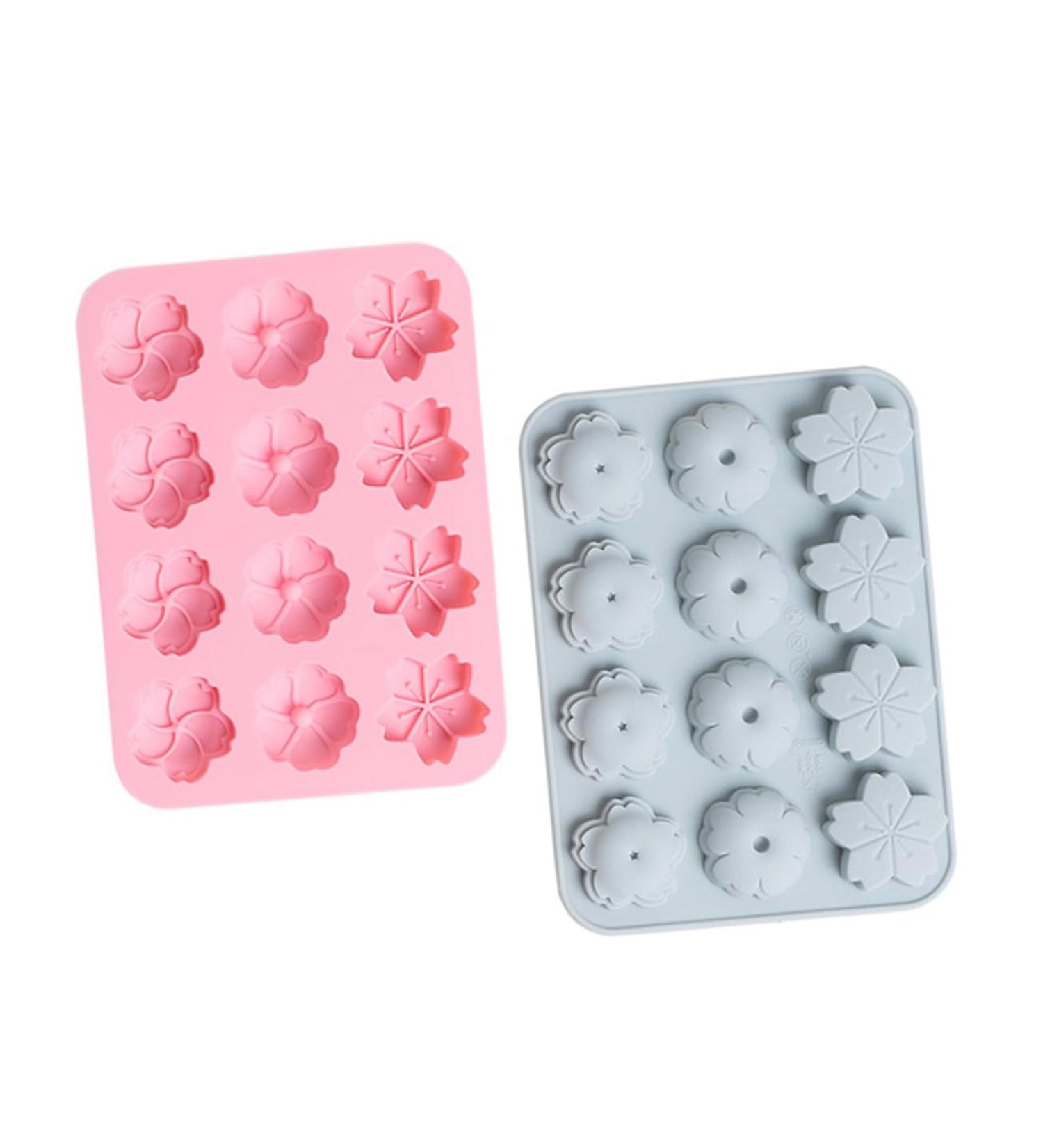 Zerodeko 4 Pcs Silicone Mold Christmas Party Baking Supplies Chocolate Christmas Xmas Soap Christmas Soap Flower Mould Silicone Soap Molds Flower Candle Mold Jelly Silica Gel 17X12.6X1.2CMx2pcs - Buy Online on GoSupps.com