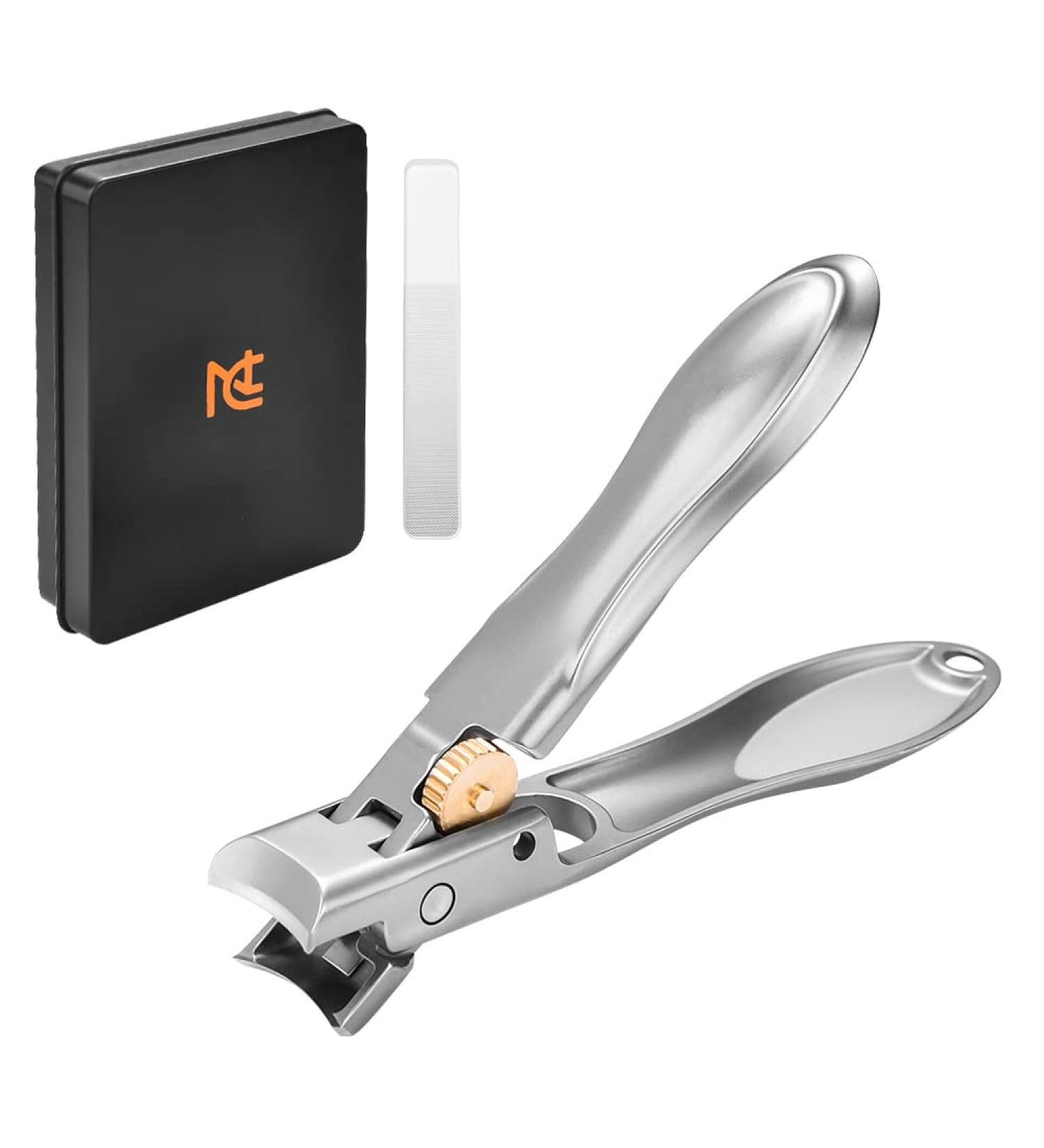 NCL Stainless Steel Large Toenail Clippers for Thick Nails - Best Clippers for Men, Women, Seniors - Silver - Buy Online on GoSupps.com