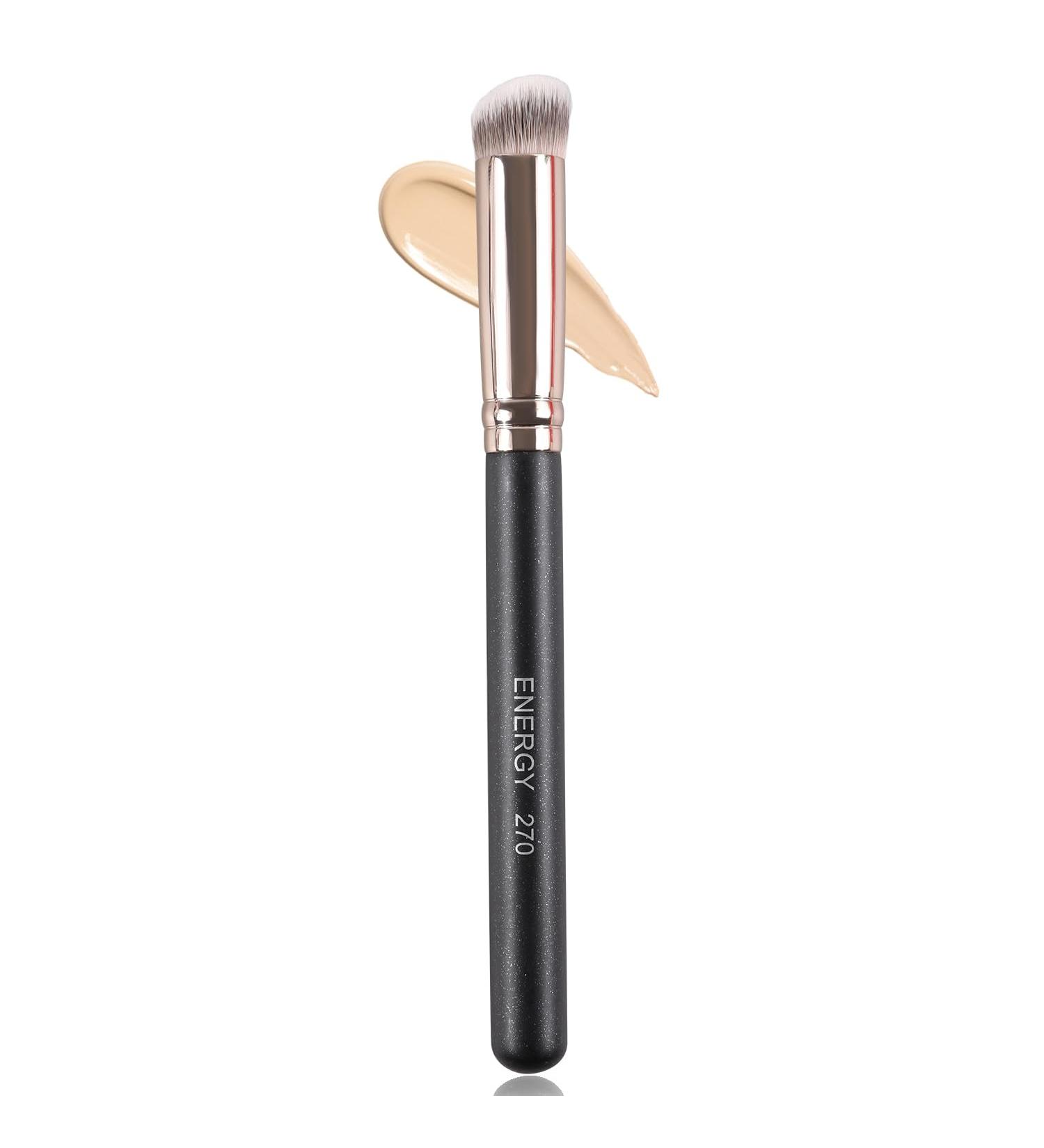 ENERGY Concealer Brush - Mini Angled Kabuki Contour & Blending Brush for Flawless Concealing Setting & Buffing - Perfect for Powder Liquid & Cream Cosmetics - Buy Online on GoSupps.com