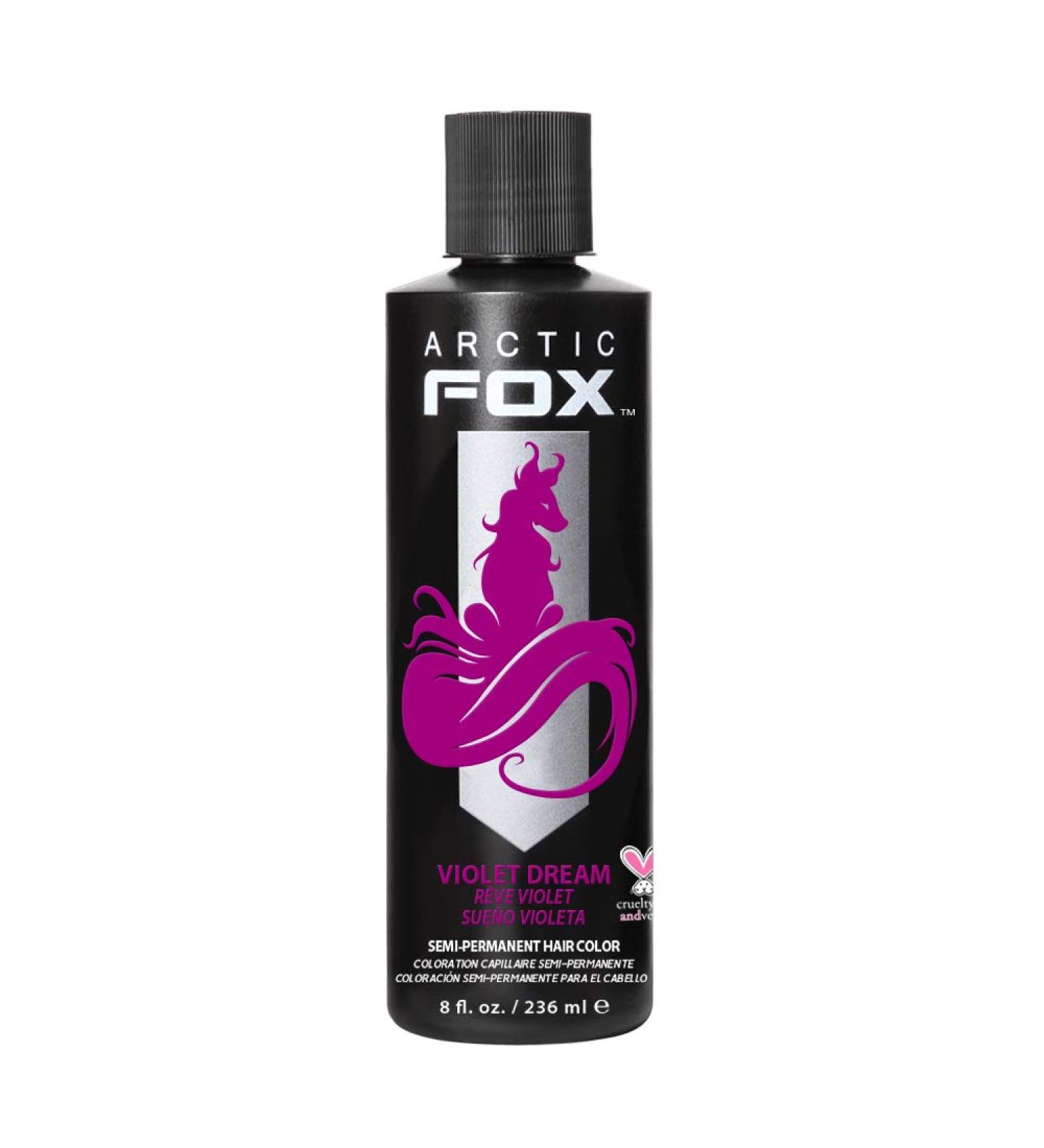 ARCTIC FOX Violet Dream Vegan Semi-Permanent Hair Color Dye - 8 Fl Oz - Buy Online on GoSupps.com