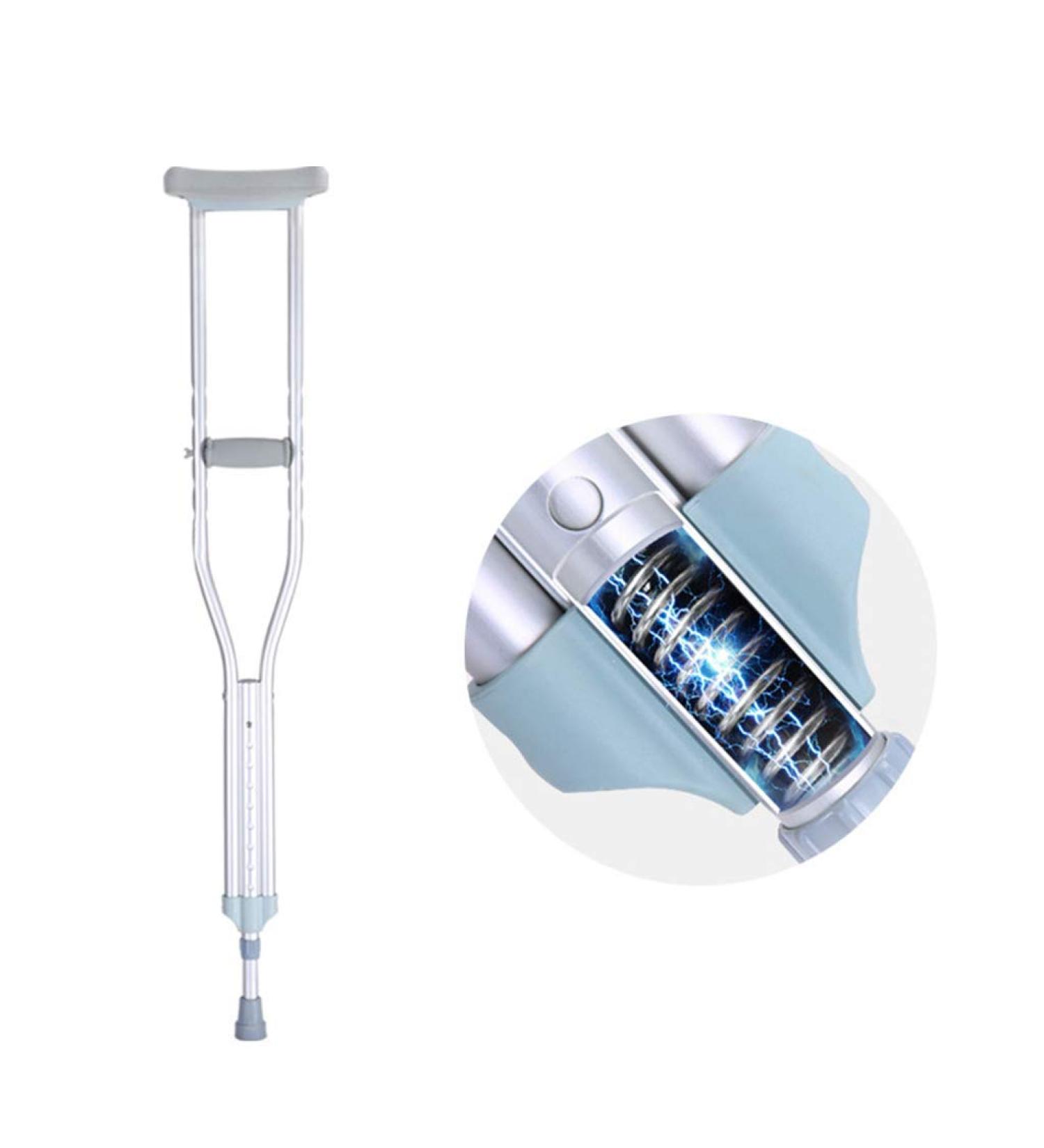 The Aluminum Alloy Crutches Non-Slip The Crutches can be Easily Adjusted The Comfortable Handle of The Crutches is Ergonomic Suitable for Arthritis and Inconvenient Recovery Mediumsingle Beautiful - Buy Online on GoSupps.com