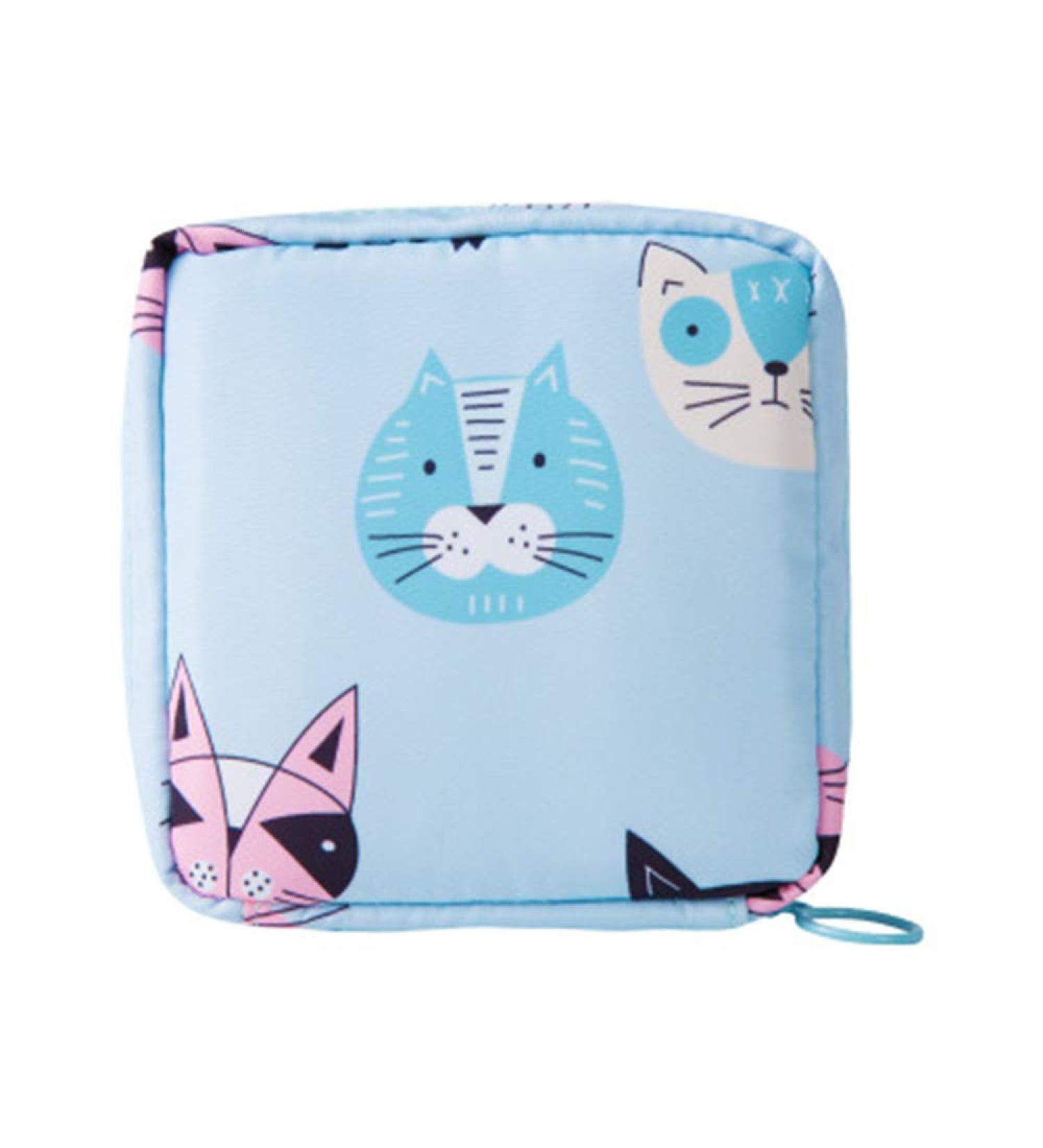 Portable Menstrual Pad Storage Bag - Zippered Sanitary Napkin Organizer for Women & Girls - Buy Online on GoSupps.com