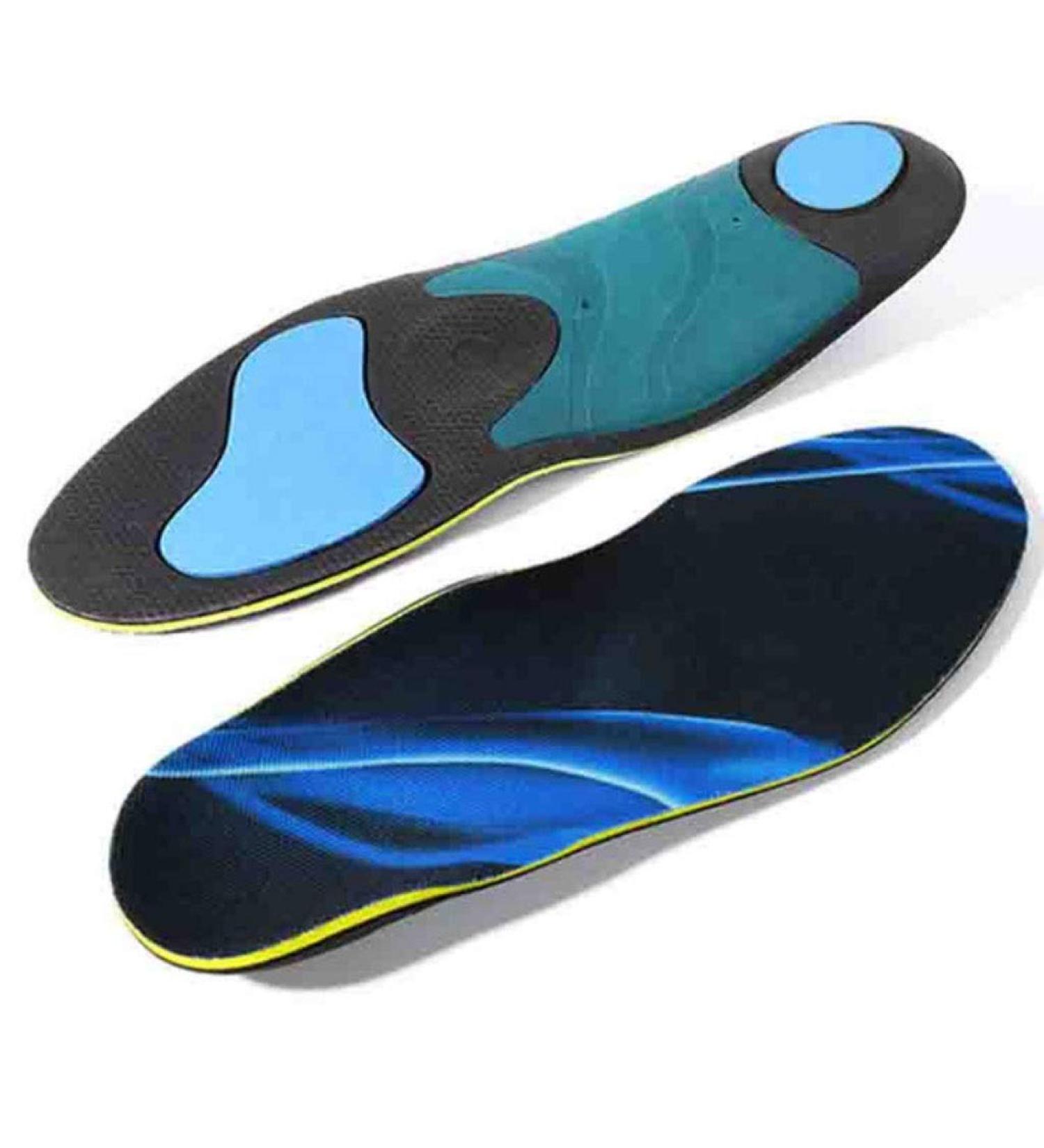 Orthotic Insoles for Arch Support | Heel Cushion for Plantar Fasciitis | Full Length Blue 42-43 (260MM) - Comfortable Foot Care - Buy Online on GoSupps.com