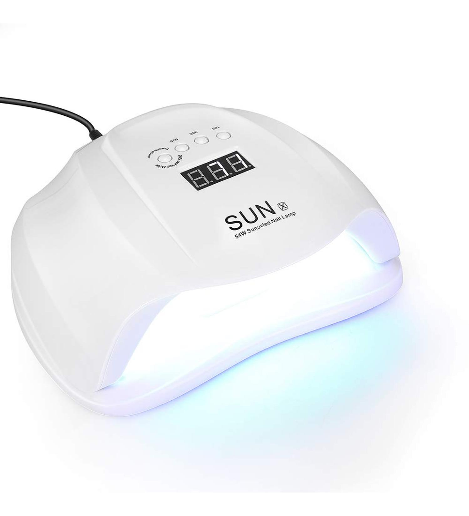54W Nail Dryer LED Lamp for Gel Nails | Automatic Sensor Timer | Professional Nail Tools for Fingernail & Toenail Care - Buy Online on GoSupps.com