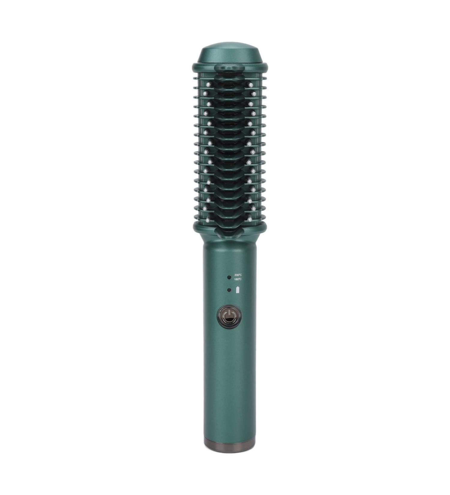 USB Rechargeable Cordless Hair Styling Tool Hair Straightening and Curling Brush Ideal for Short Hair Features Quick and Even Heating - Buy Online on GoSupps.com