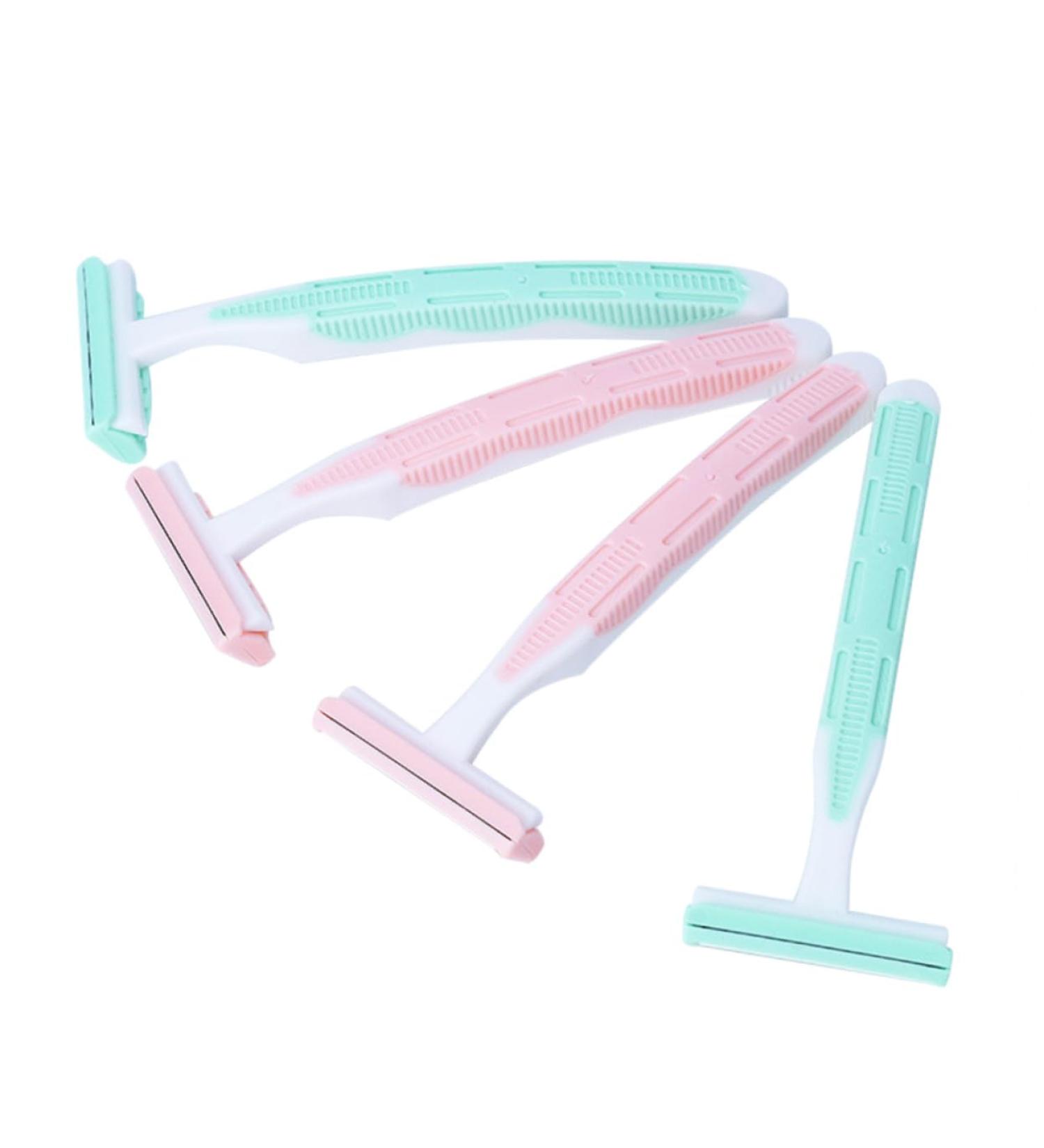 DECORNIJIA 4 Pieces Female Body Hair Remover Razors with Double Nonslip Handle Protective Pads Suitable for Body Hair Durable Easy to Use - Buy Online on GoSupps.com