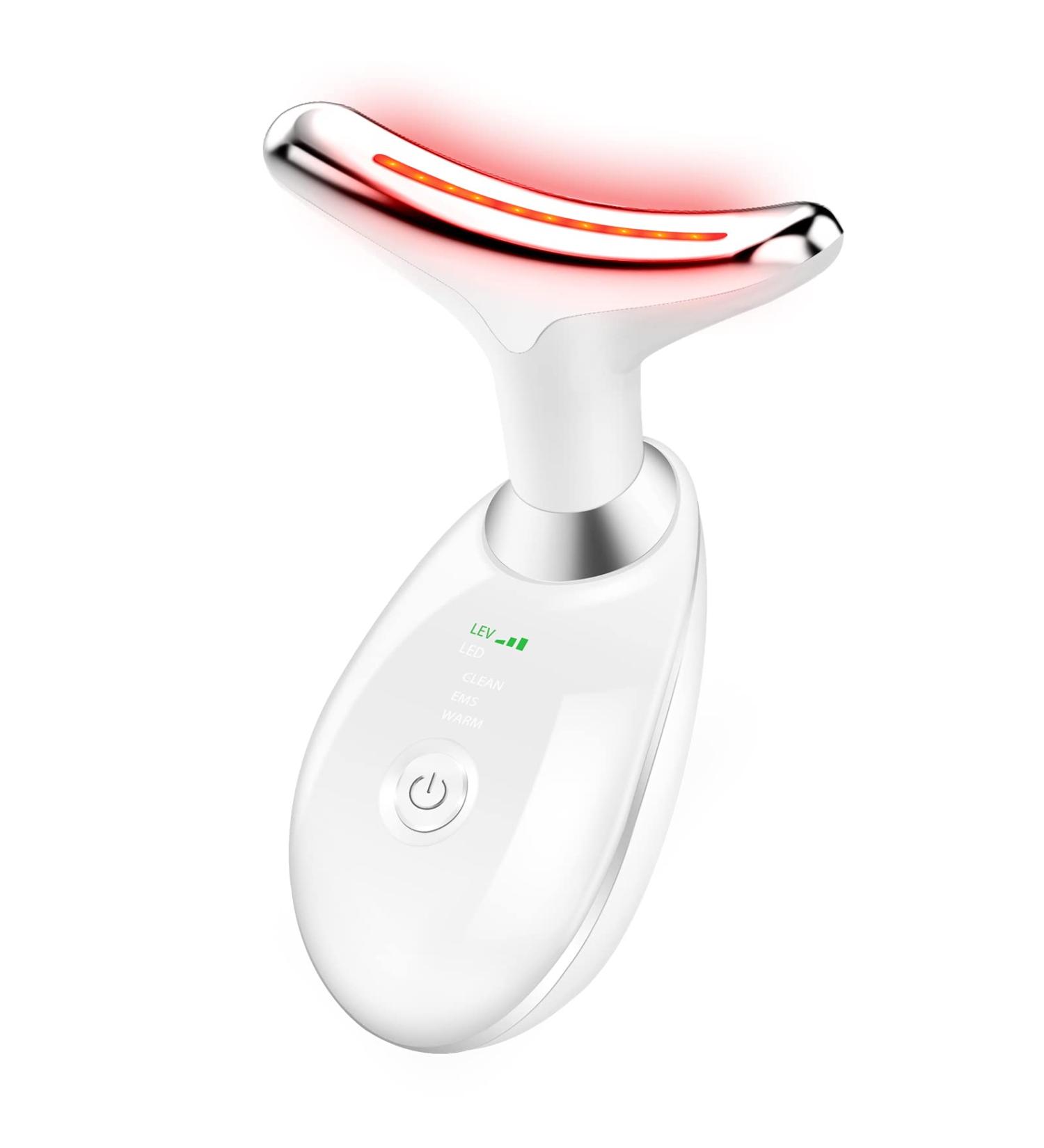 Meifuly Portable Facial Massage Tool - Red Blue Green Light Therapy for Skin Care | White - Buy Online on GoSupps.com