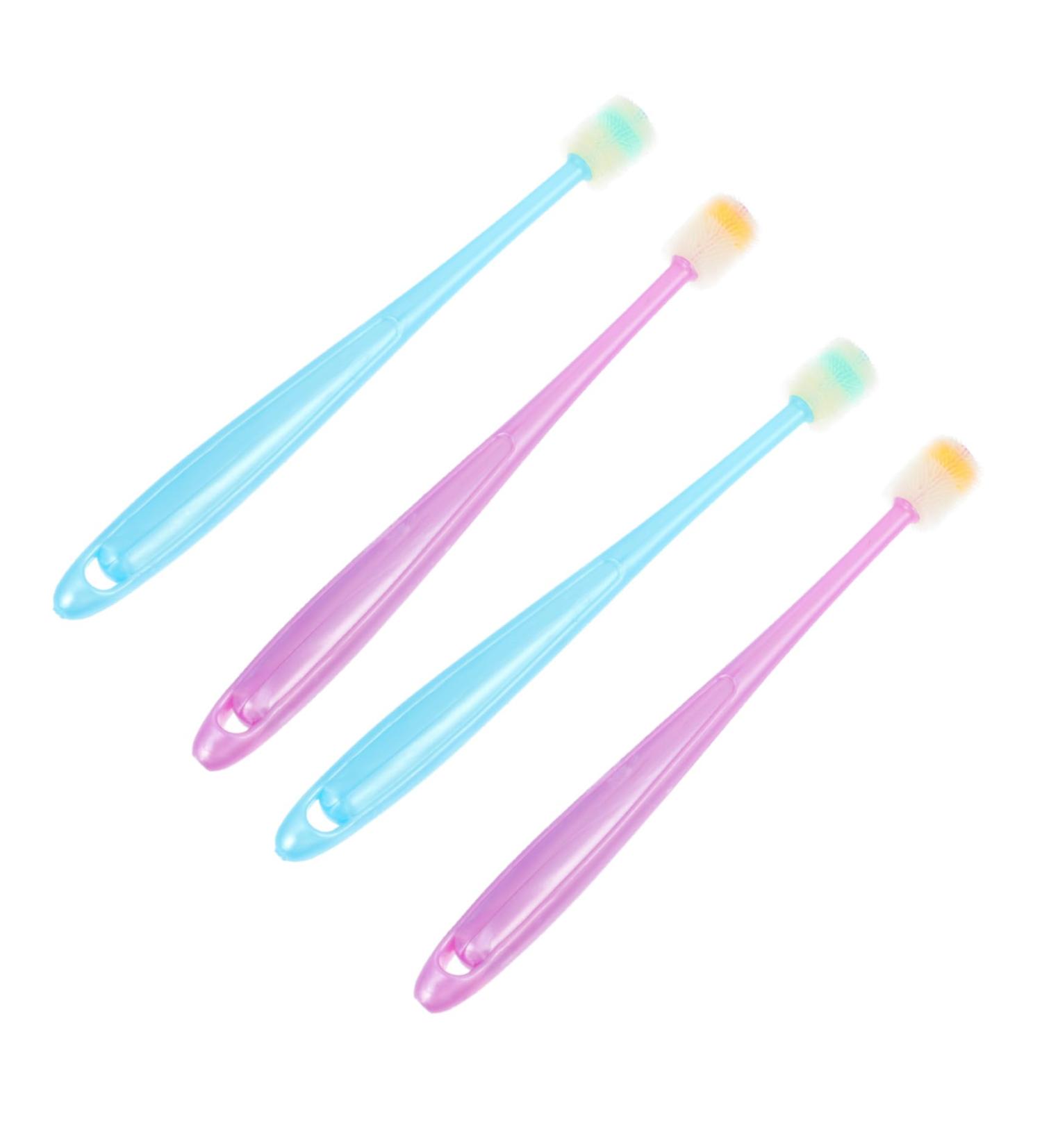 Frcolor 4-Piece Infant Toothbrush Set | Children's Oral Care Training Toothbrushes Safe & Gentle for Babies - Buy Online on GoSupps.com