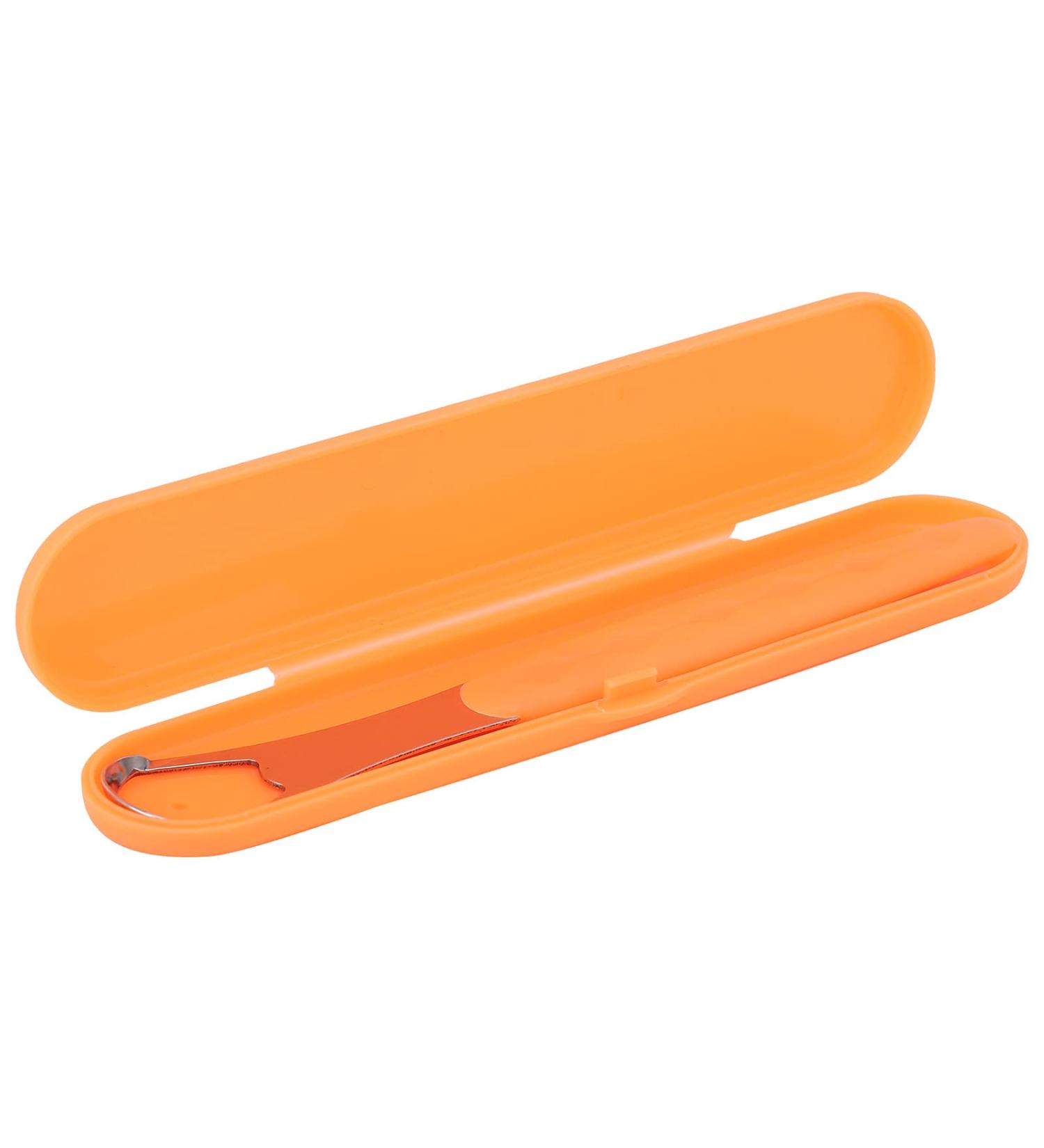 Tongue Cleaning Tool Set - 2 Stainless Steel Scrapers for Refreshing Breath | Oral Care & Hygiene with Storage Boxes - Buy Online on GoSupps.com