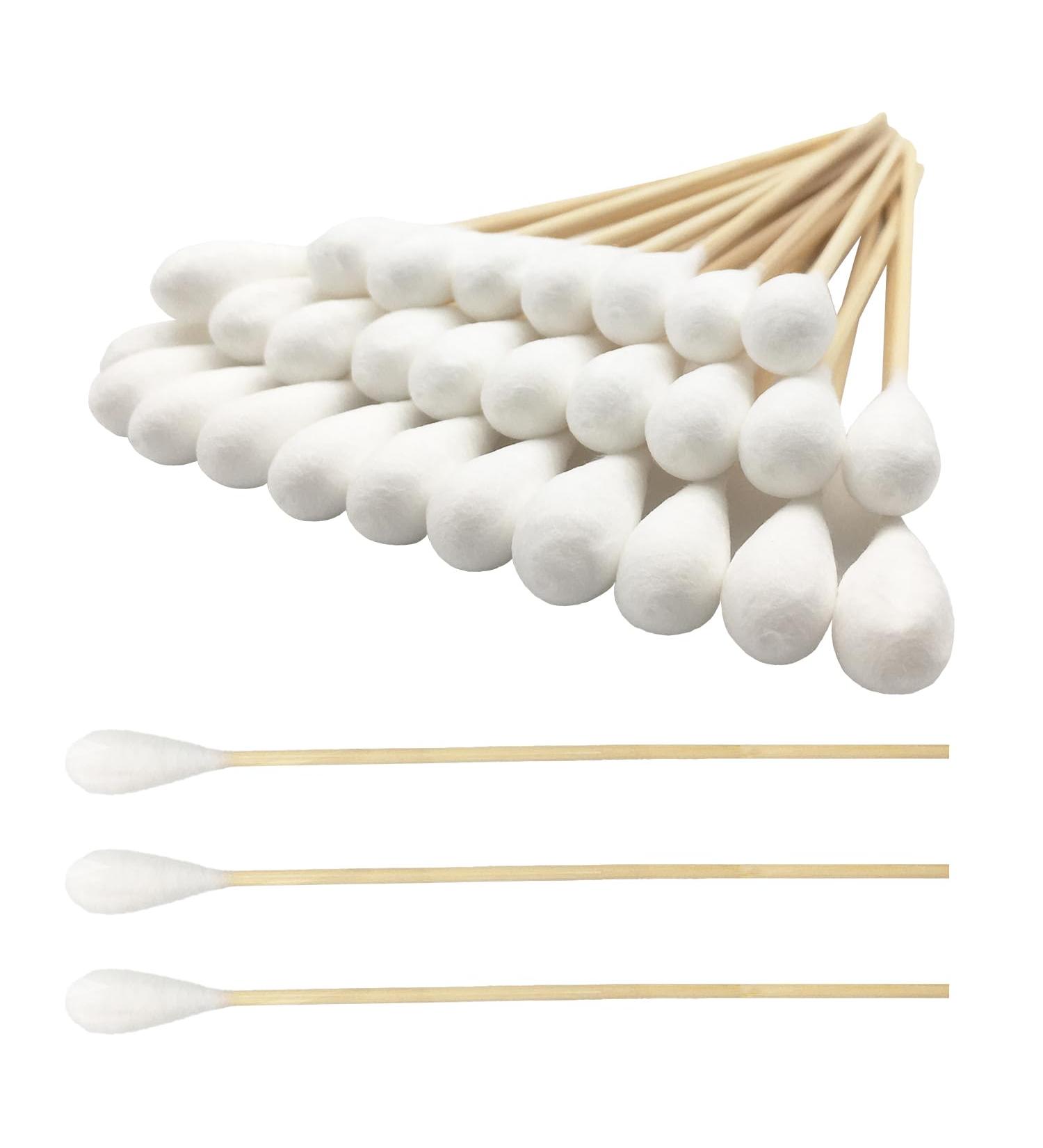 Precision Cotton Swabs for Gun Cleaning Makeup & Pet Care - 200 Large Sticks (6 Long Sticks) - Buy Online on GoSupps.com