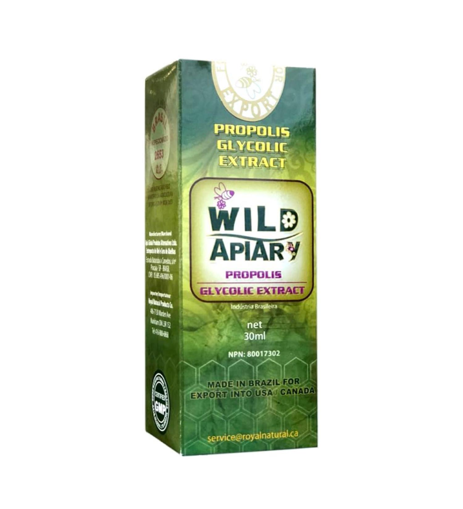 Brazilian Bee Propolis Liquid Extract 85% Non Alcohol - 1 Bottle of Wild Apiary Green Bee Propolis Liquid Glycolic Extract-Imported from S o Paulo Brazil - Non Alcoholic Wax Free Sugar Free - Buy Online on GoSupps.com
