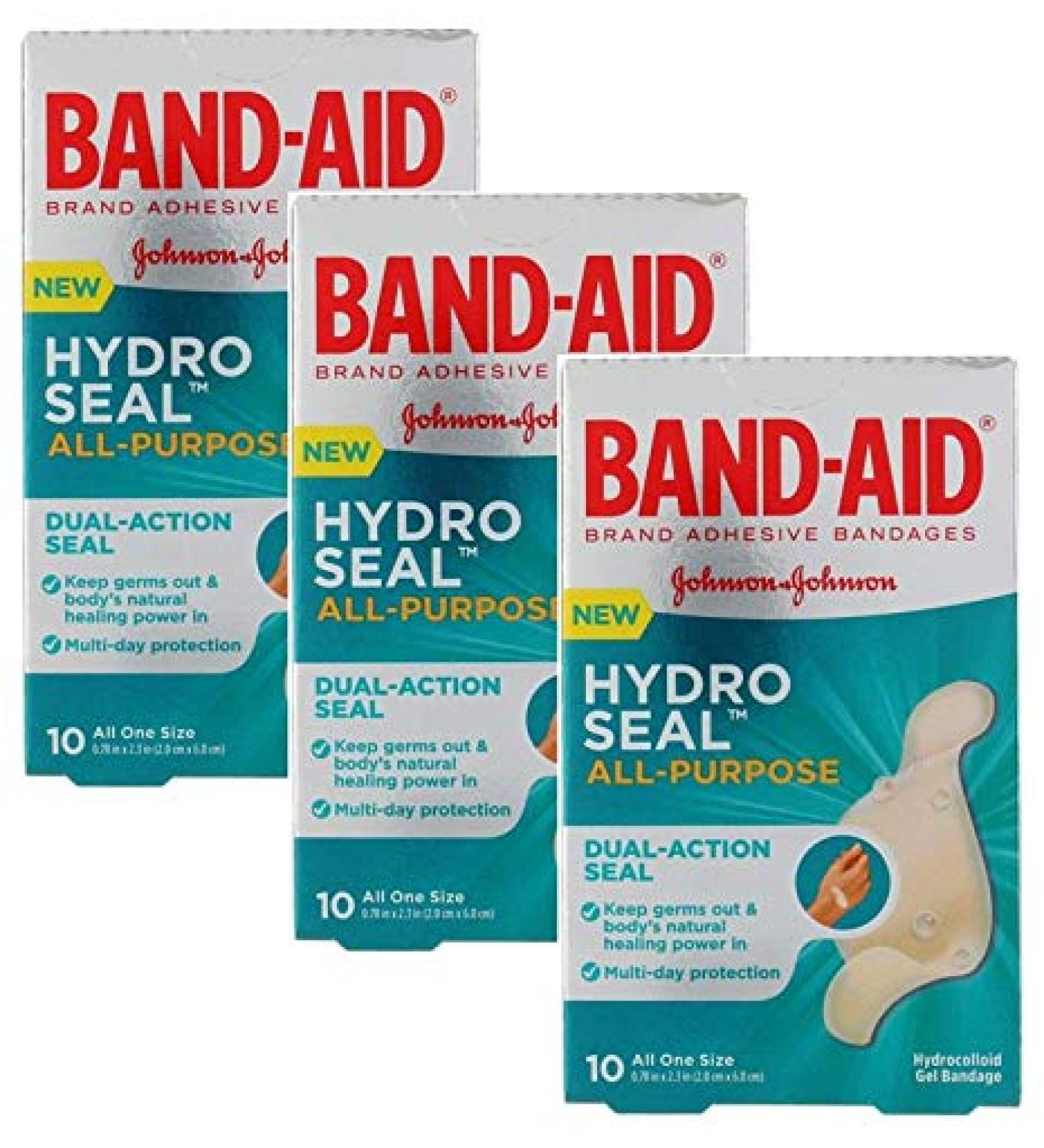 Band-Aid Hydro Seal All Purpose 10 count( 3 Pack ) 10 Count (Pack of 3)