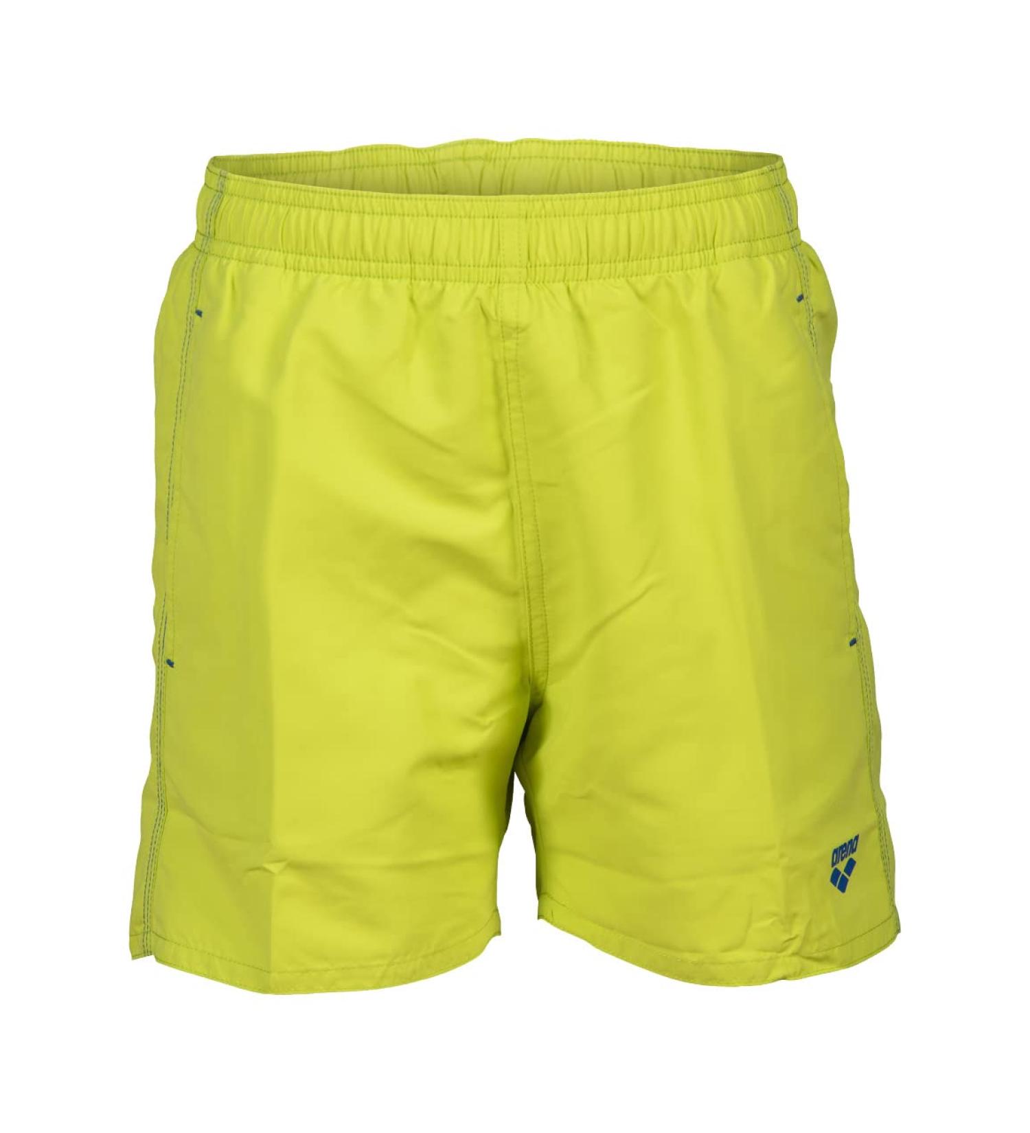 ARENA Boys' Beach Boxer Solid R Swim Trunks 164 | Soft Green-Neon Blue | International Shipping Available - Buy Online on GoSupps.com