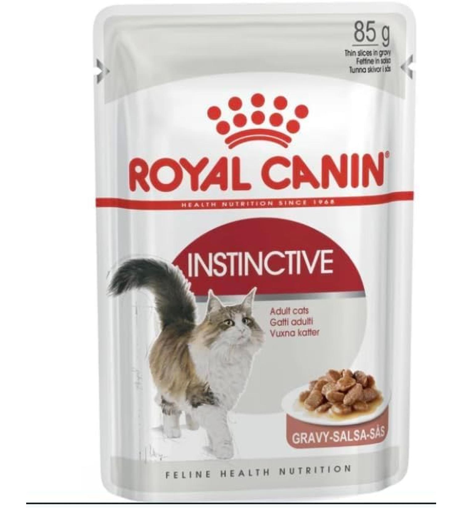 Royal Canin Instinctive in GRAVY Wet Adult Cat Food (24 x 85g)